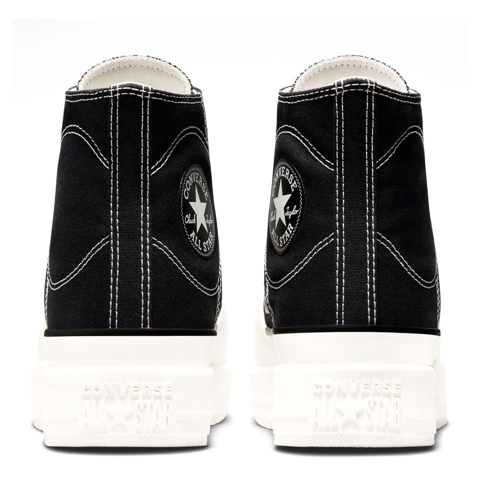 Blk/VtgWht/Egrt - Converse - Chuck Taylor All Star Construct Hi Top Shoes - 6