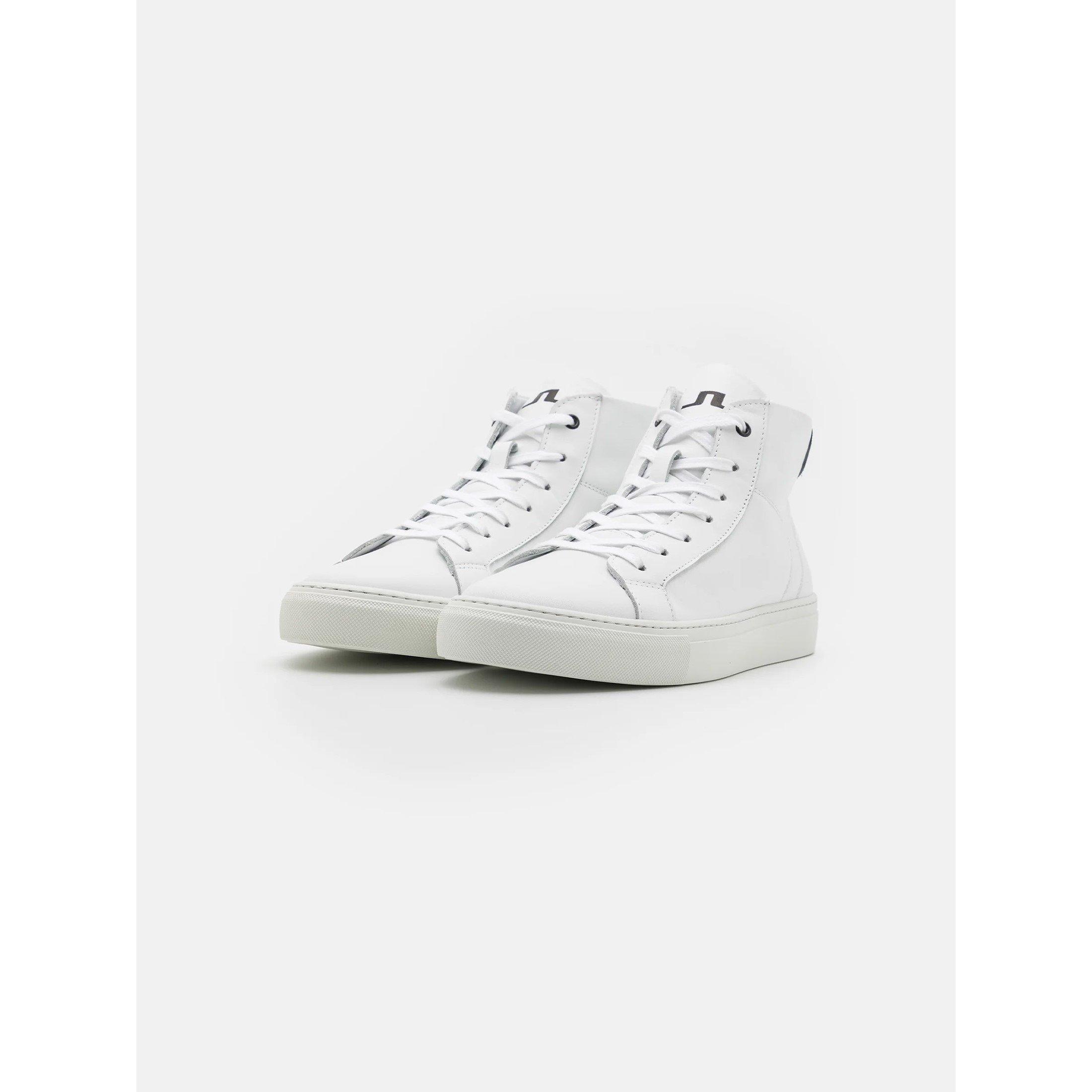 White - J Lindeberg - Men's High-Top Trainers - 2
