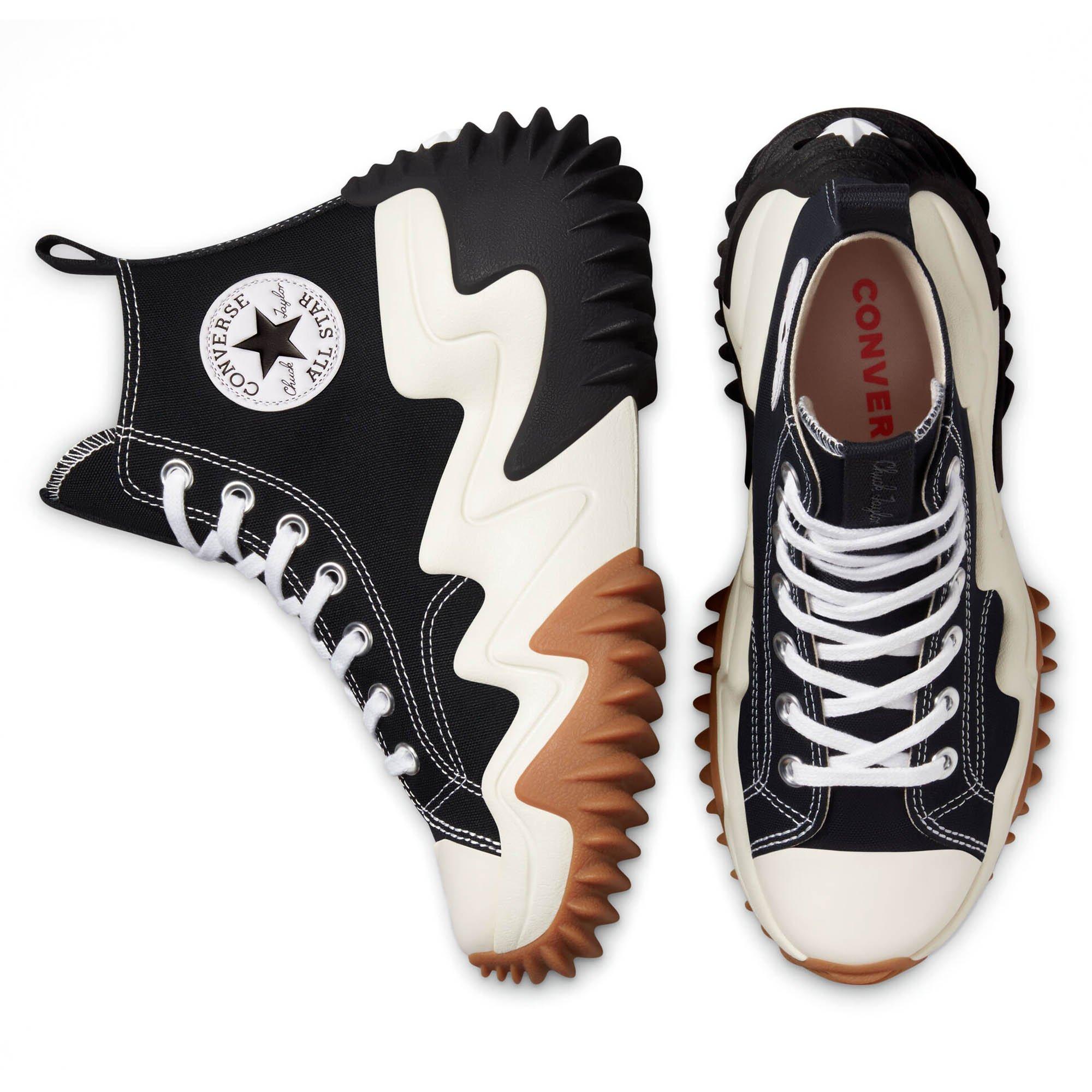 Blk/Wht/Gum - Converse - Run Star Motion CX Adults High Top Shoes - 4