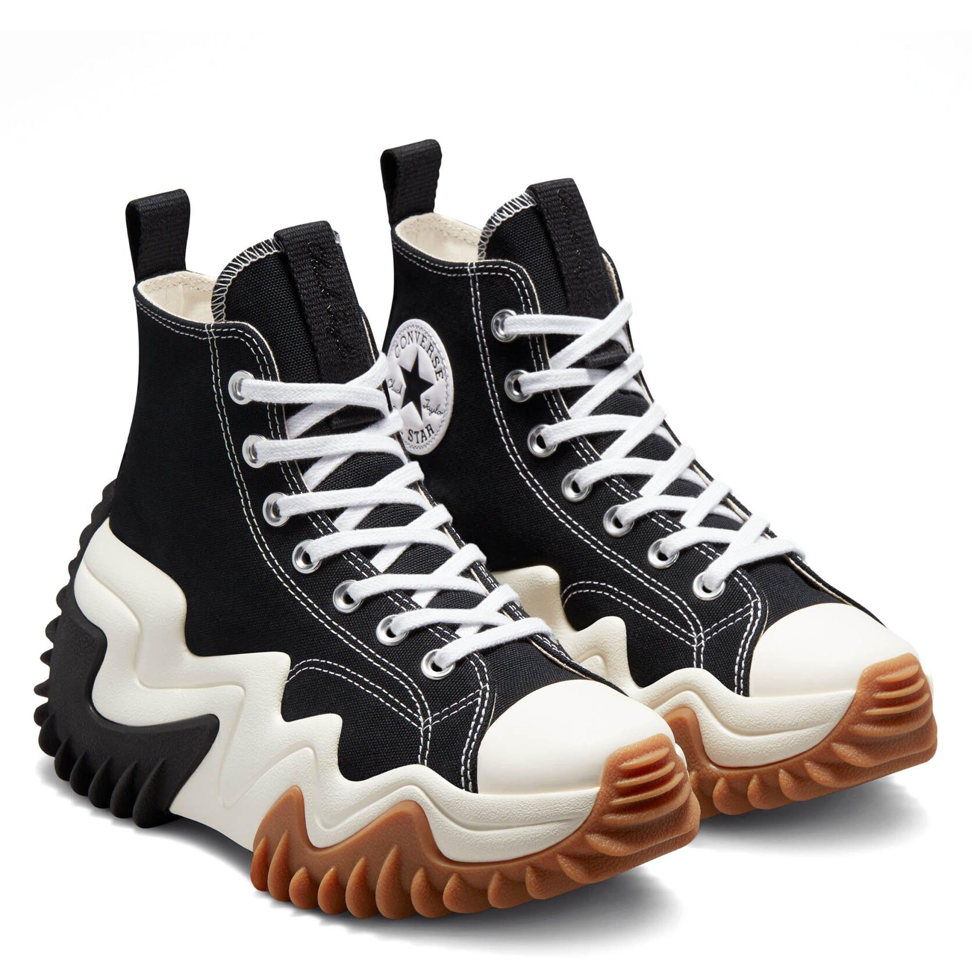 Blk/Wht/Gum - Converse - Run Star Motion CX Adults High Top Shoes - 5