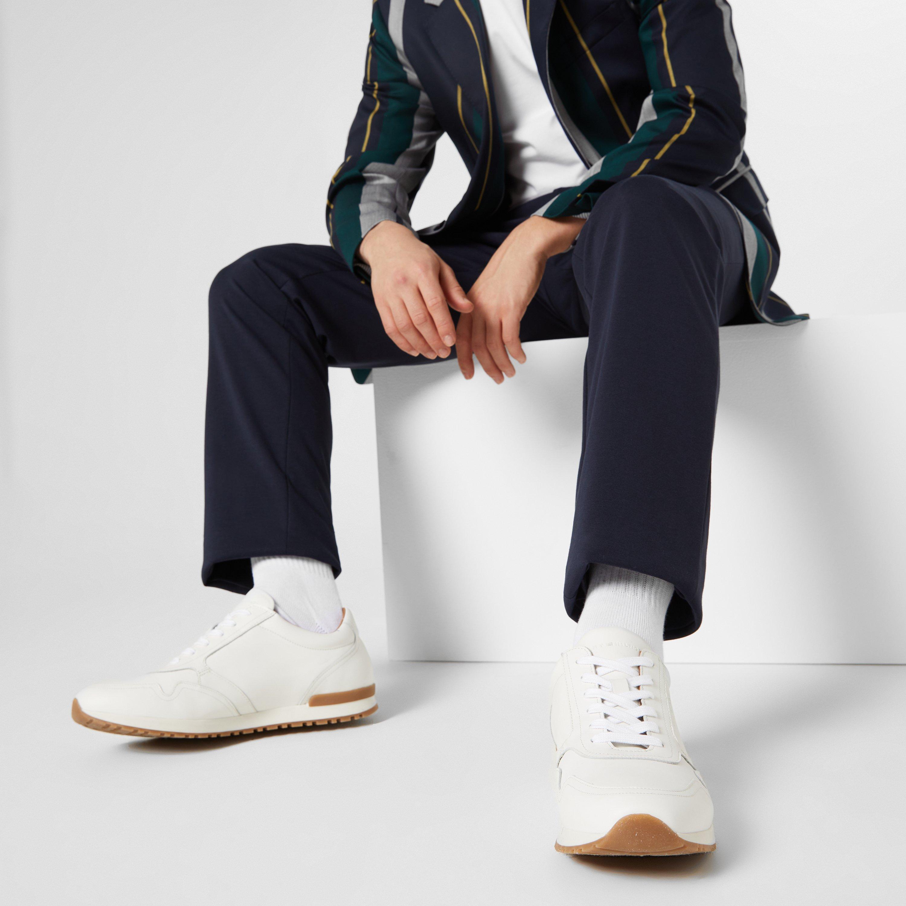 Blanc - Tommy Hilfiger - Classic Premium Leather Trainers - 2