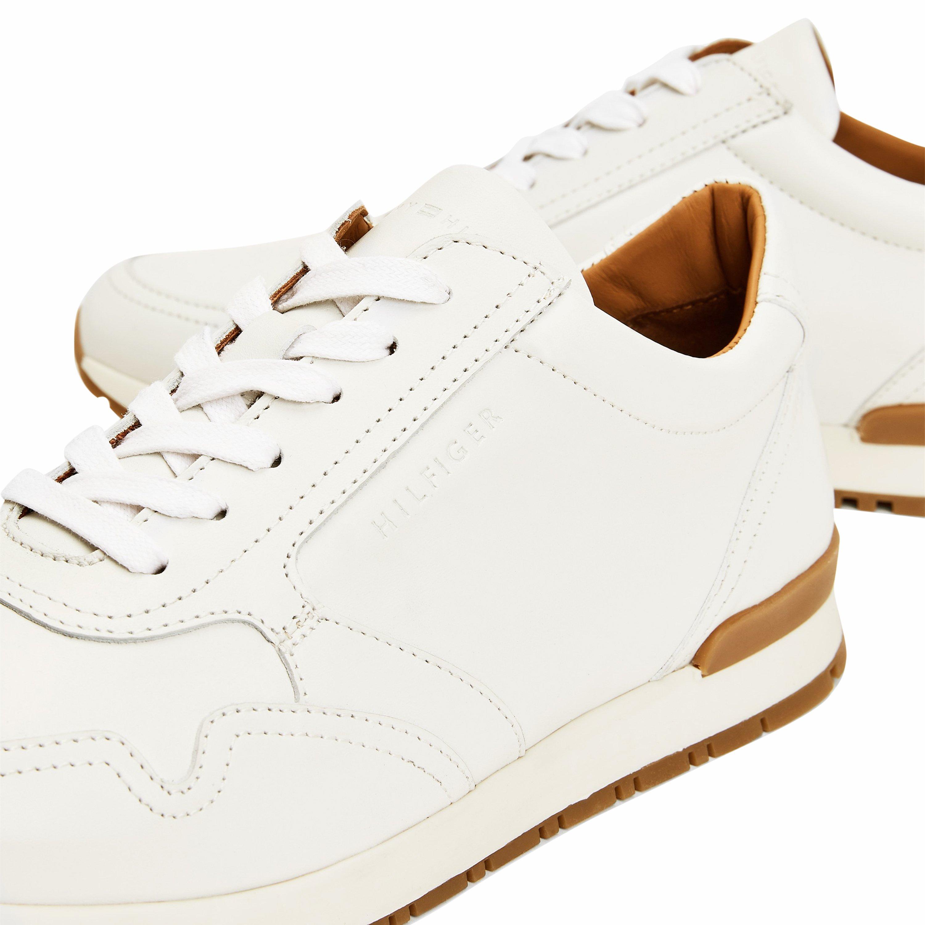 Blanc - Tommy Hilfiger - Classic Premium Leather Trainers - 3