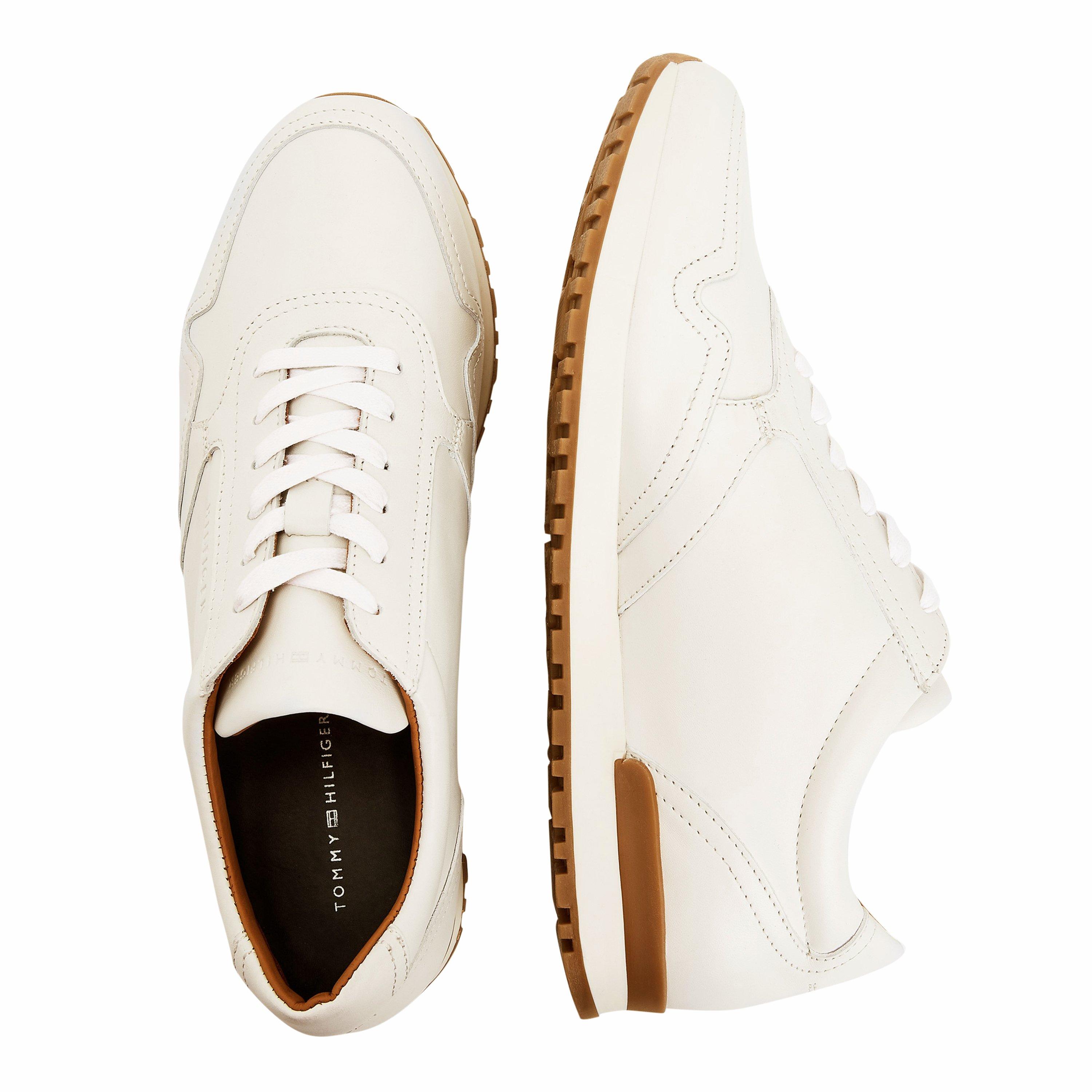 Blanc - Tommy Hilfiger - Classic Premium Leather Trainers - 5