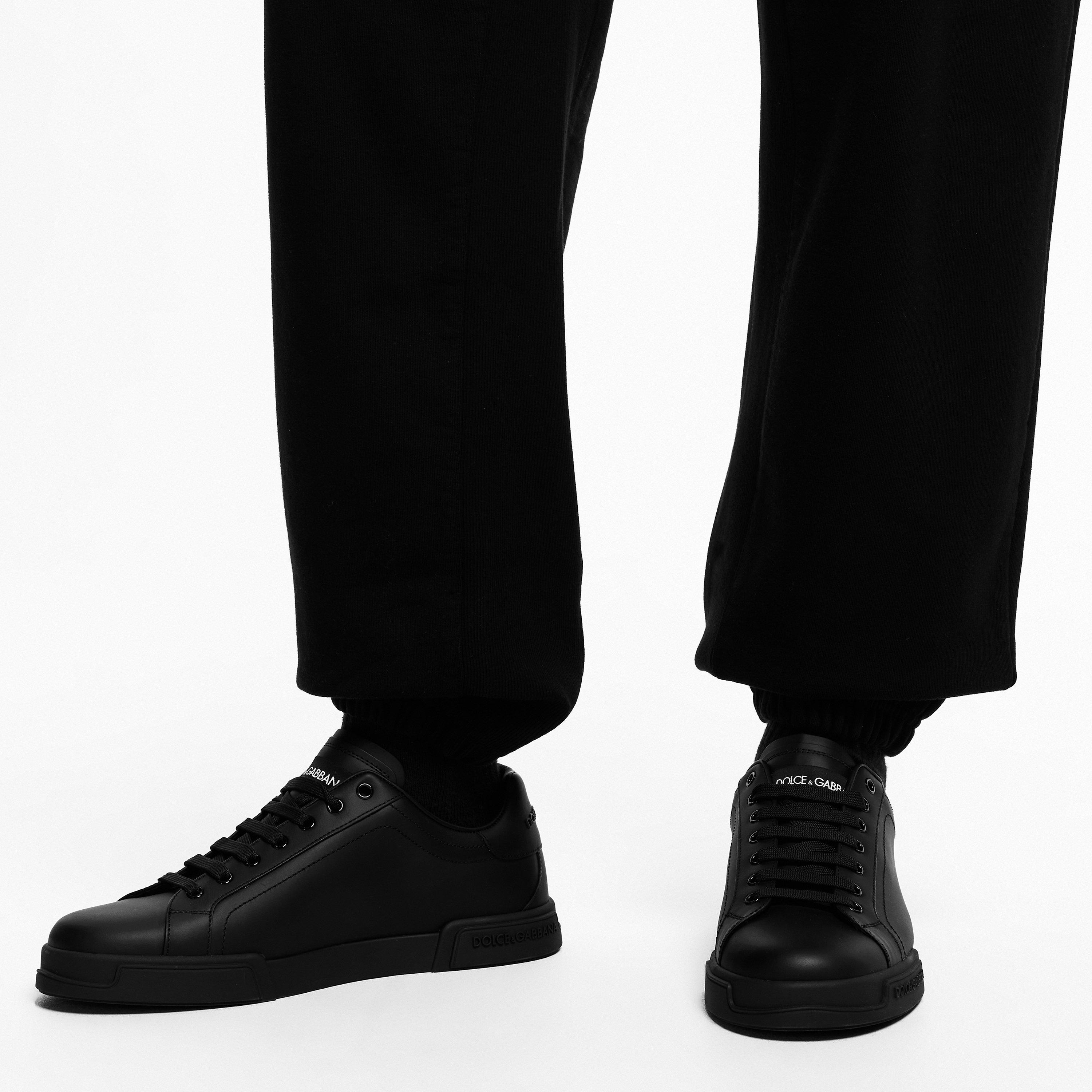 Black - Dolce and Gabbana - Portofino Classic Trainers - 3