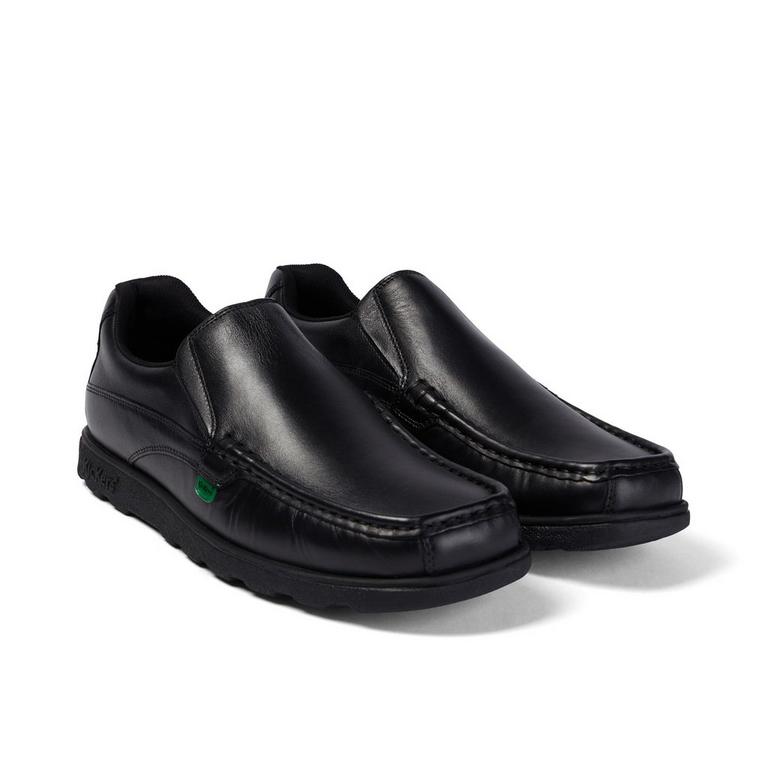 Noir - Kickers - Fragma Slip On Mens Shoes Authentic - 3