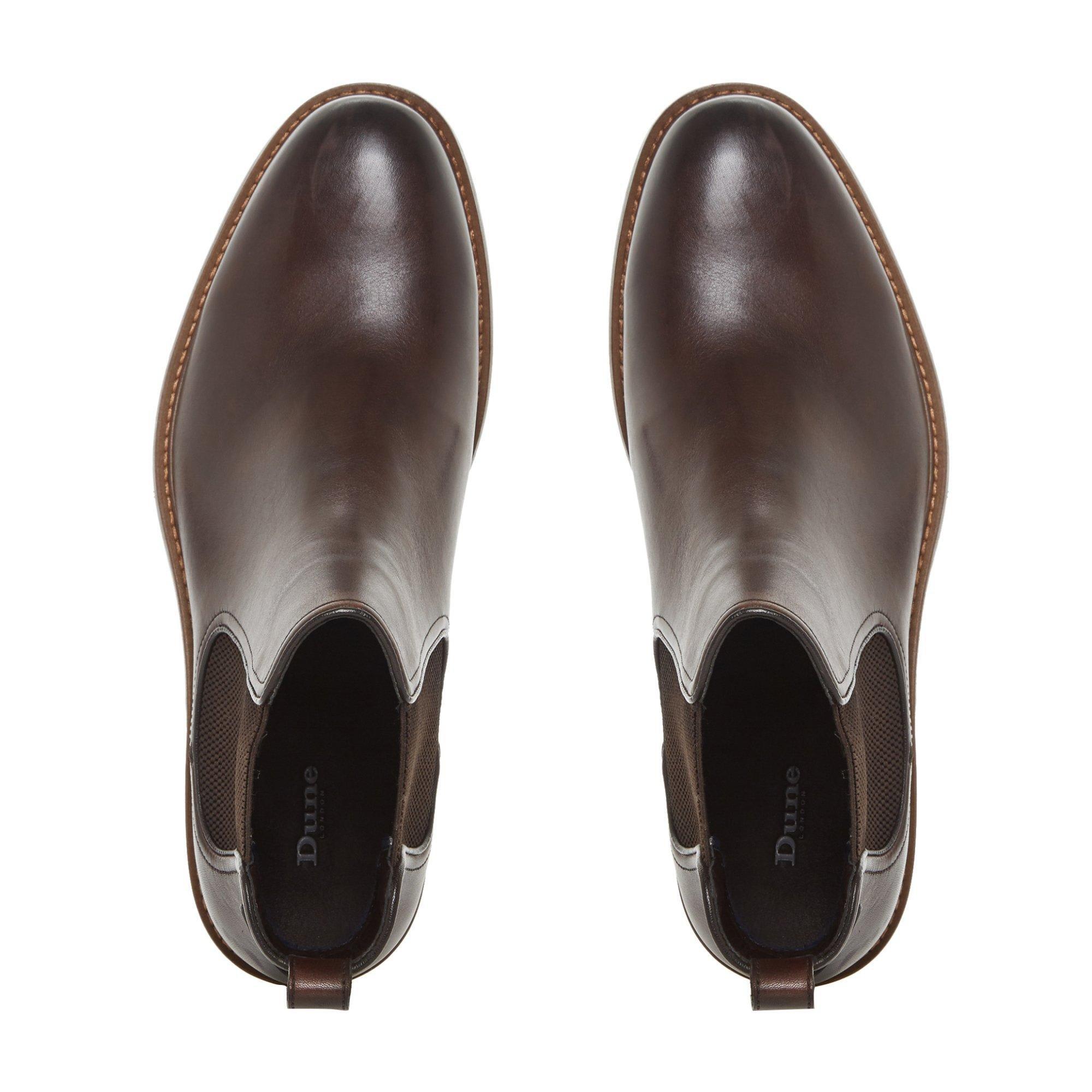 Brown Lth 509 - Dune London - Dune Character Smart Boots Mens - 4