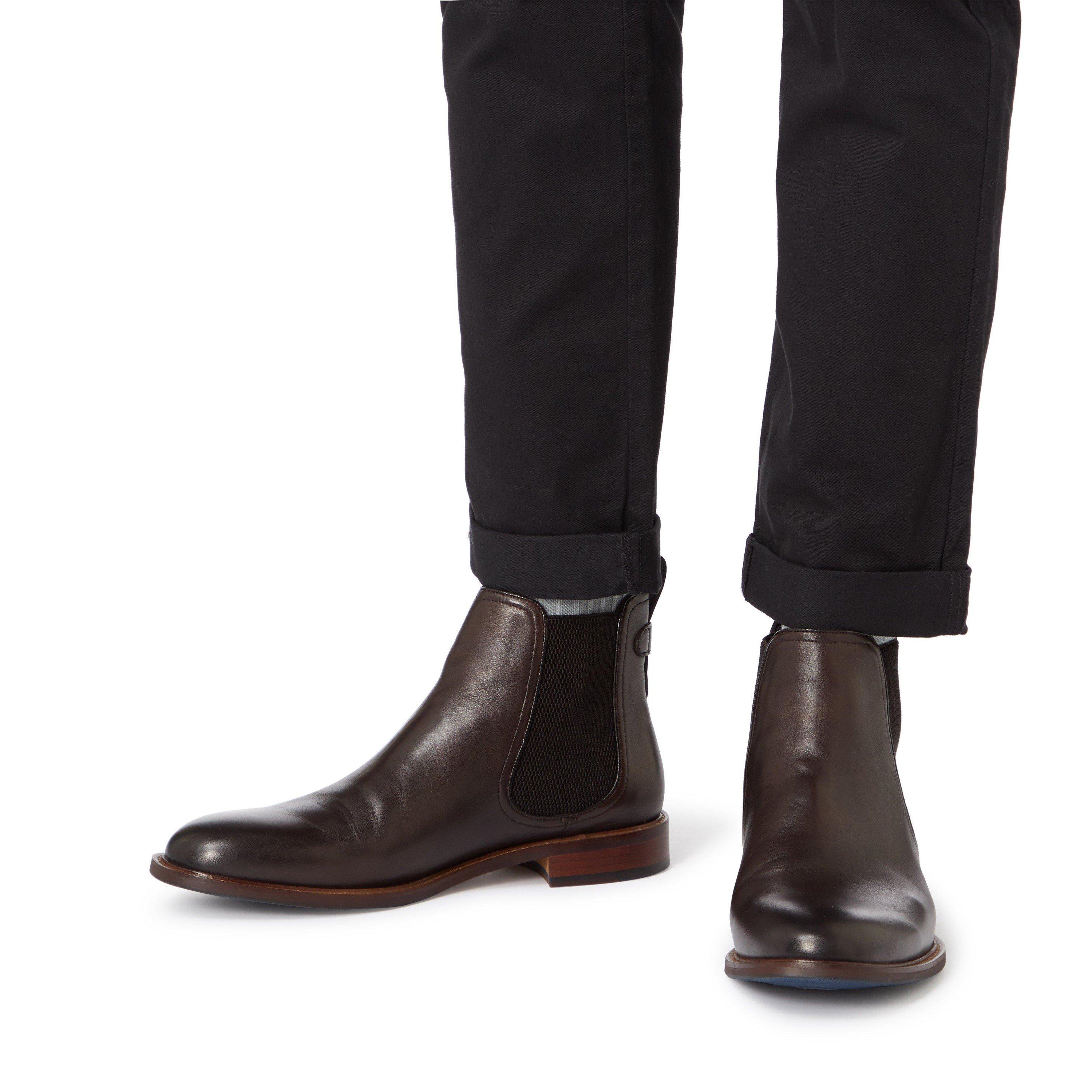 Brown Lth 509 - Dune London - Dune Character Smart Boots Mens - 5