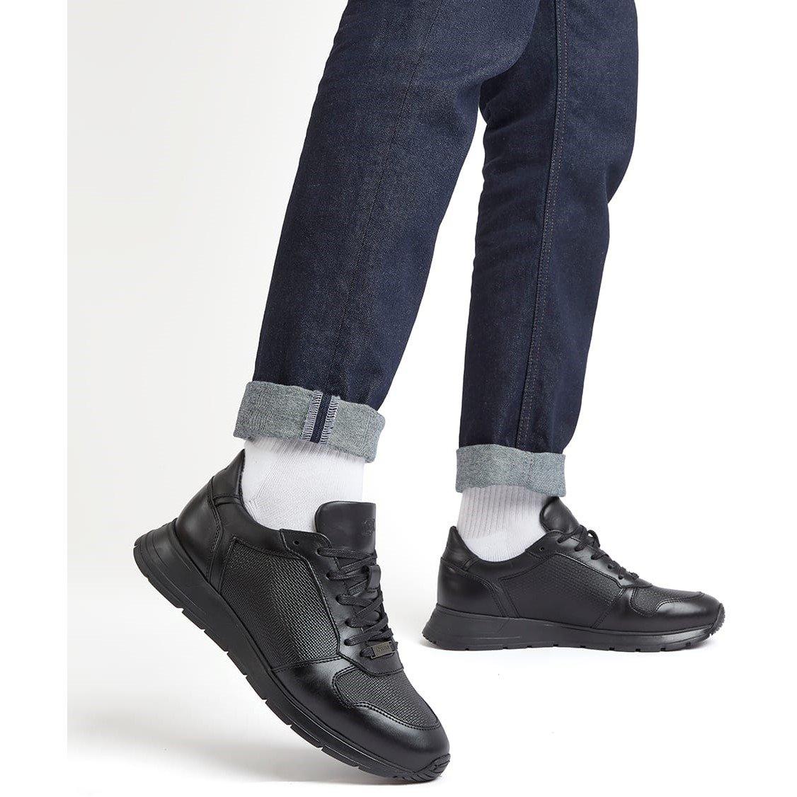 Black Lth 484 - Dune London - Treats Trainers - 5