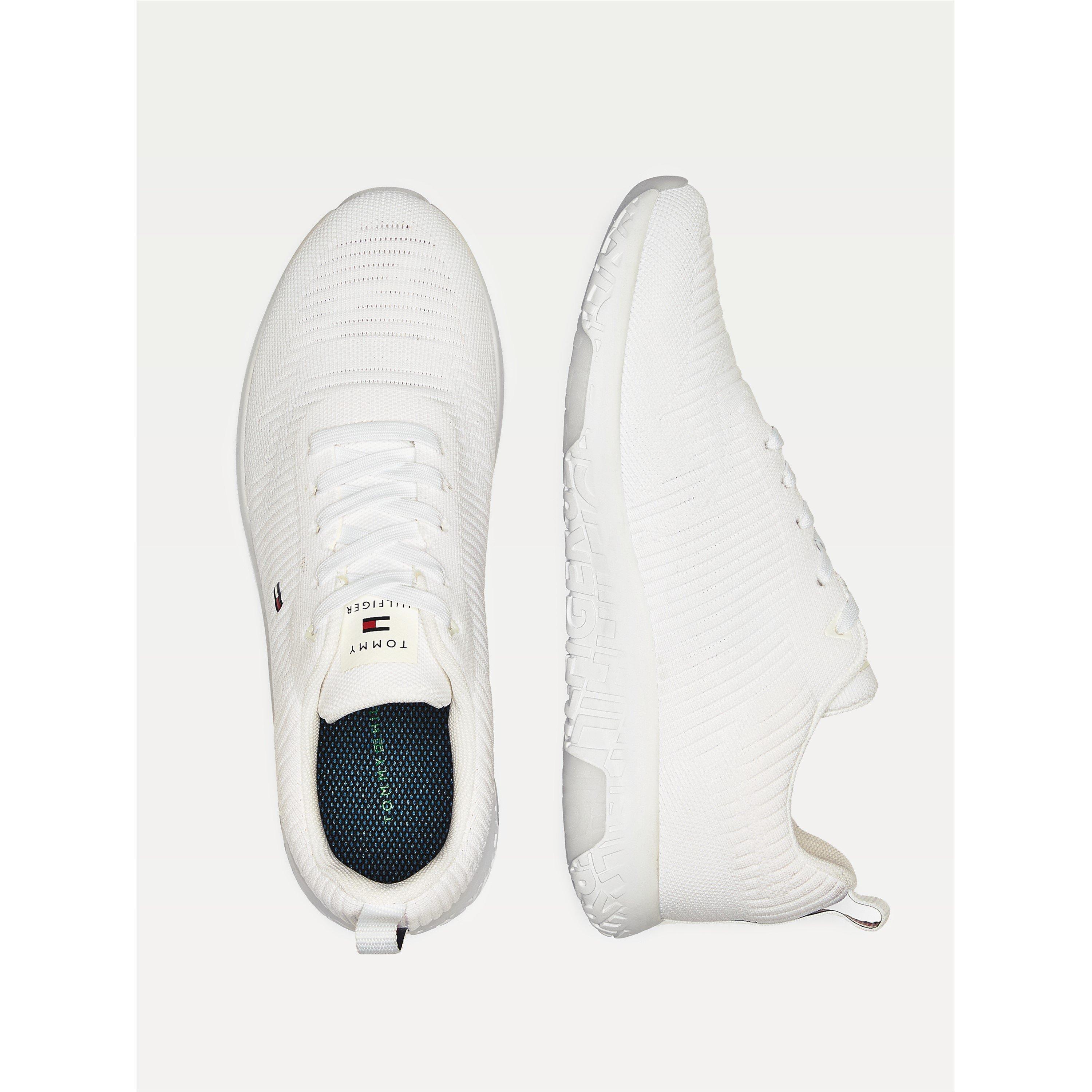 Tommy Hilfiger Tevo Run Trainers - White YBR - Size 10 (44)