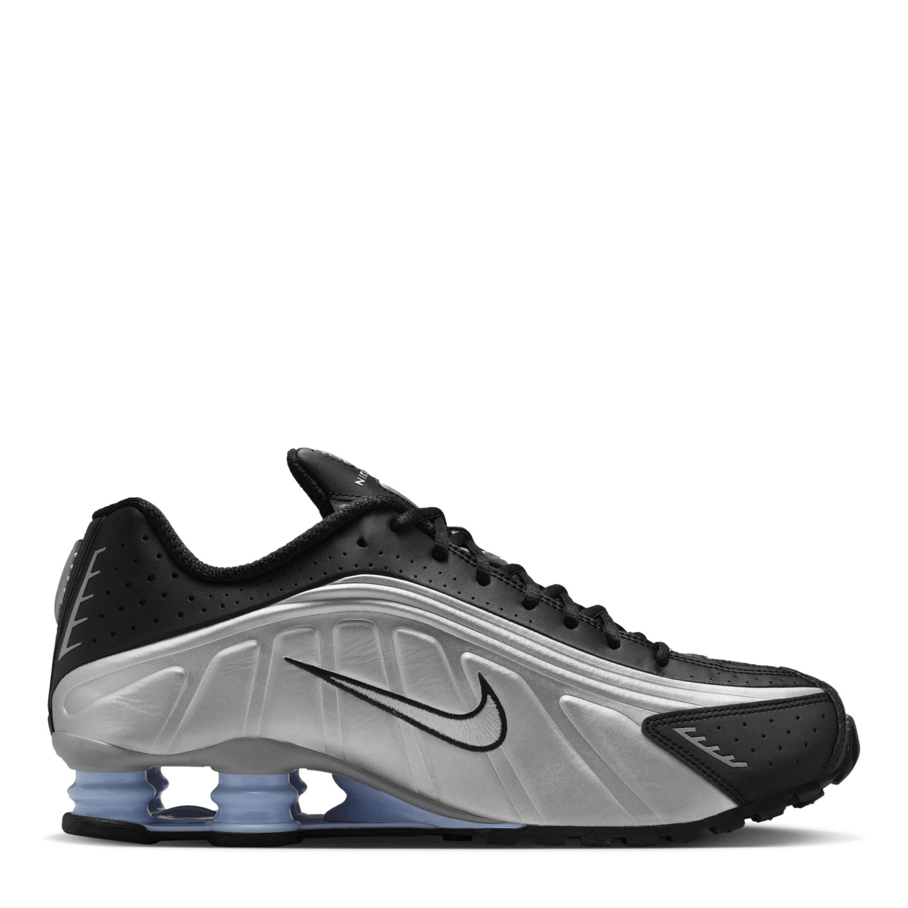 Nike Men's Shox R4 Trainers - Met Silver - 11 (46)