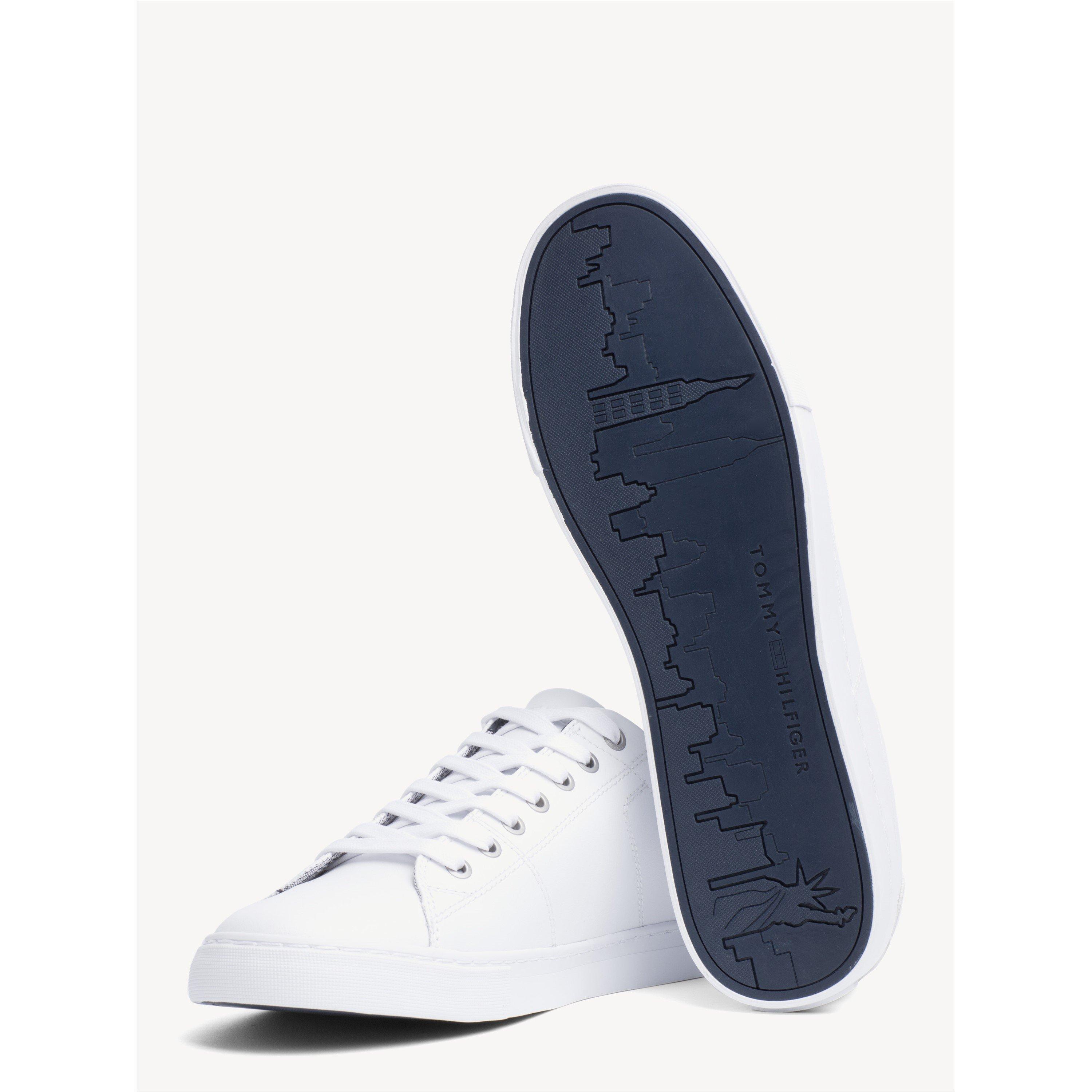 Branco - Tommy Hilfiger - ESSENTIAL LEATHER SNEAKER - 5