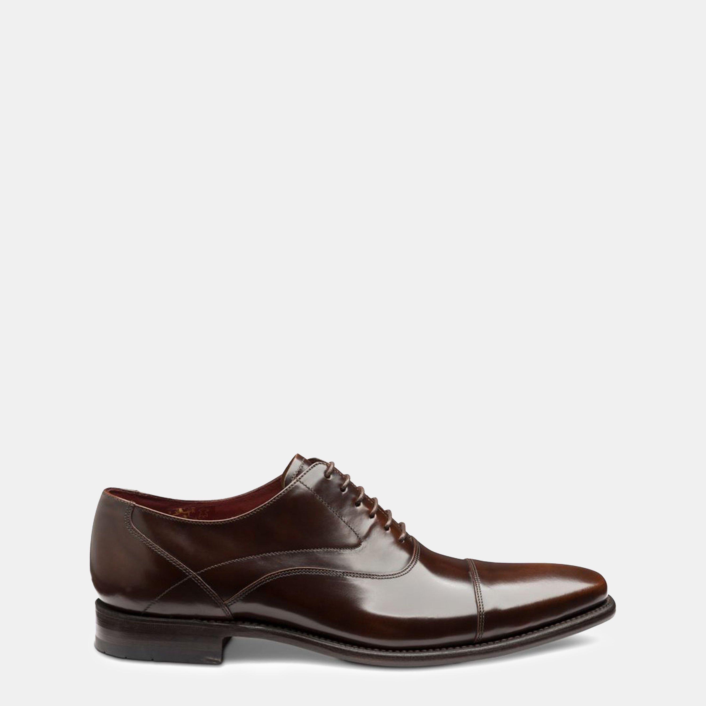 Loake Sharp Toe Cap Shoes - Dark Brown - Size 8 (42)