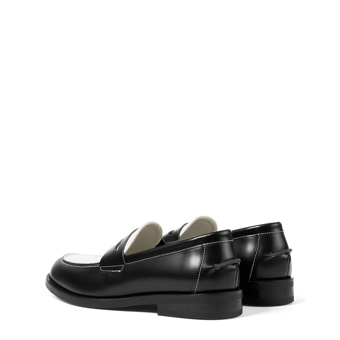 Black/White - Duke and Dexter - Wilde Classic Penny Loafer - 4