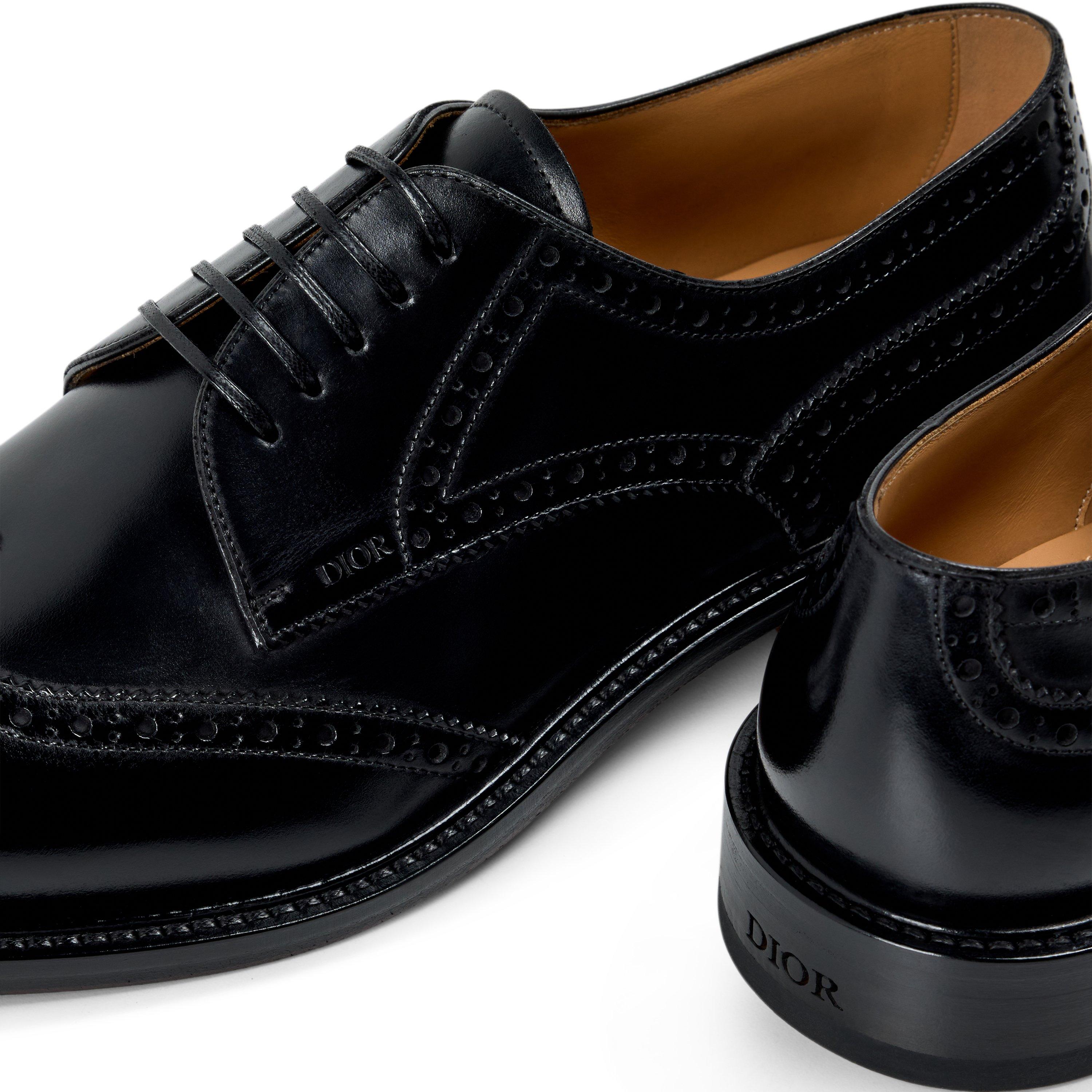 BLACK - DIOR - Men's CD Leather Brogues - 3