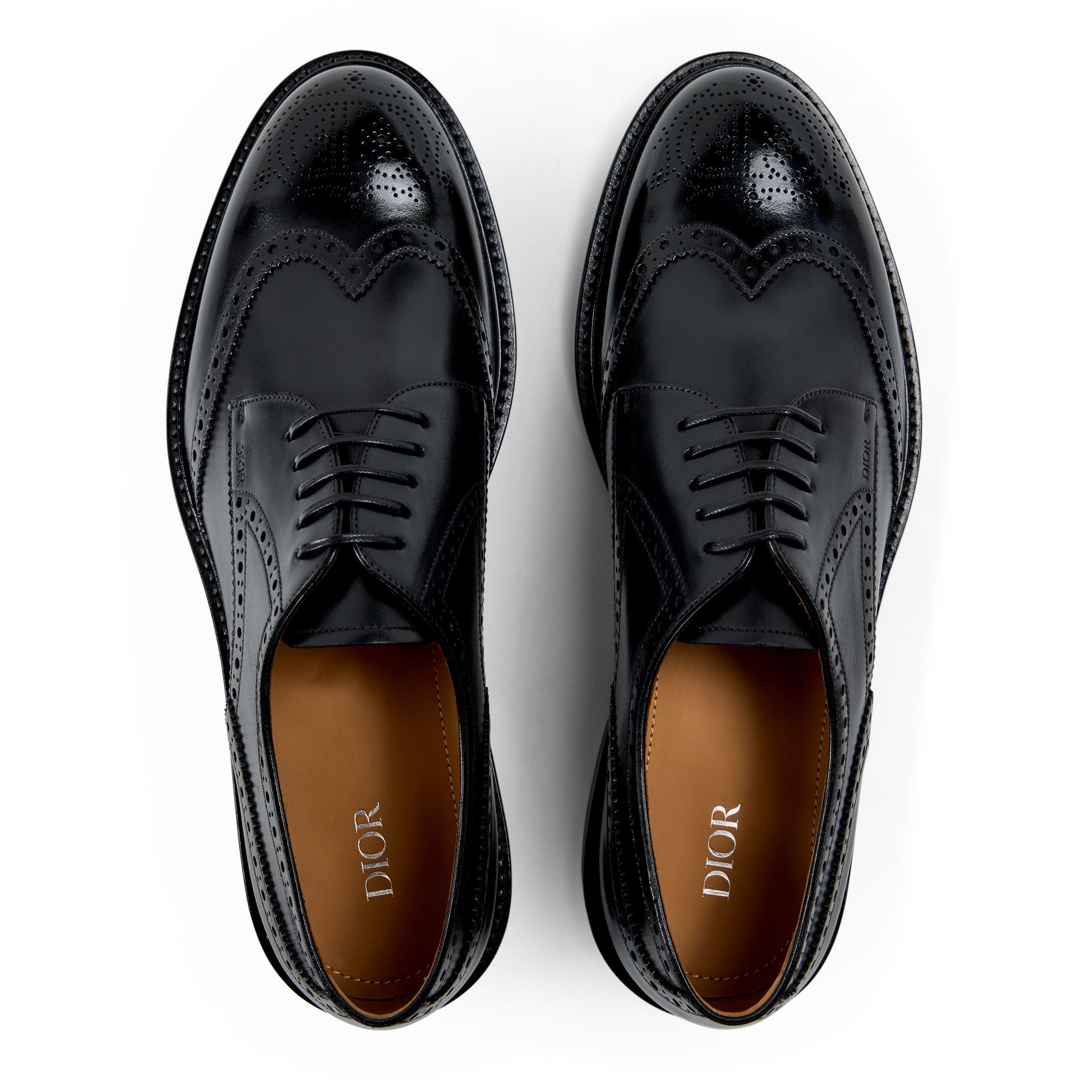 BLACK - DIOR - Men's CD Leather Brogues - 4