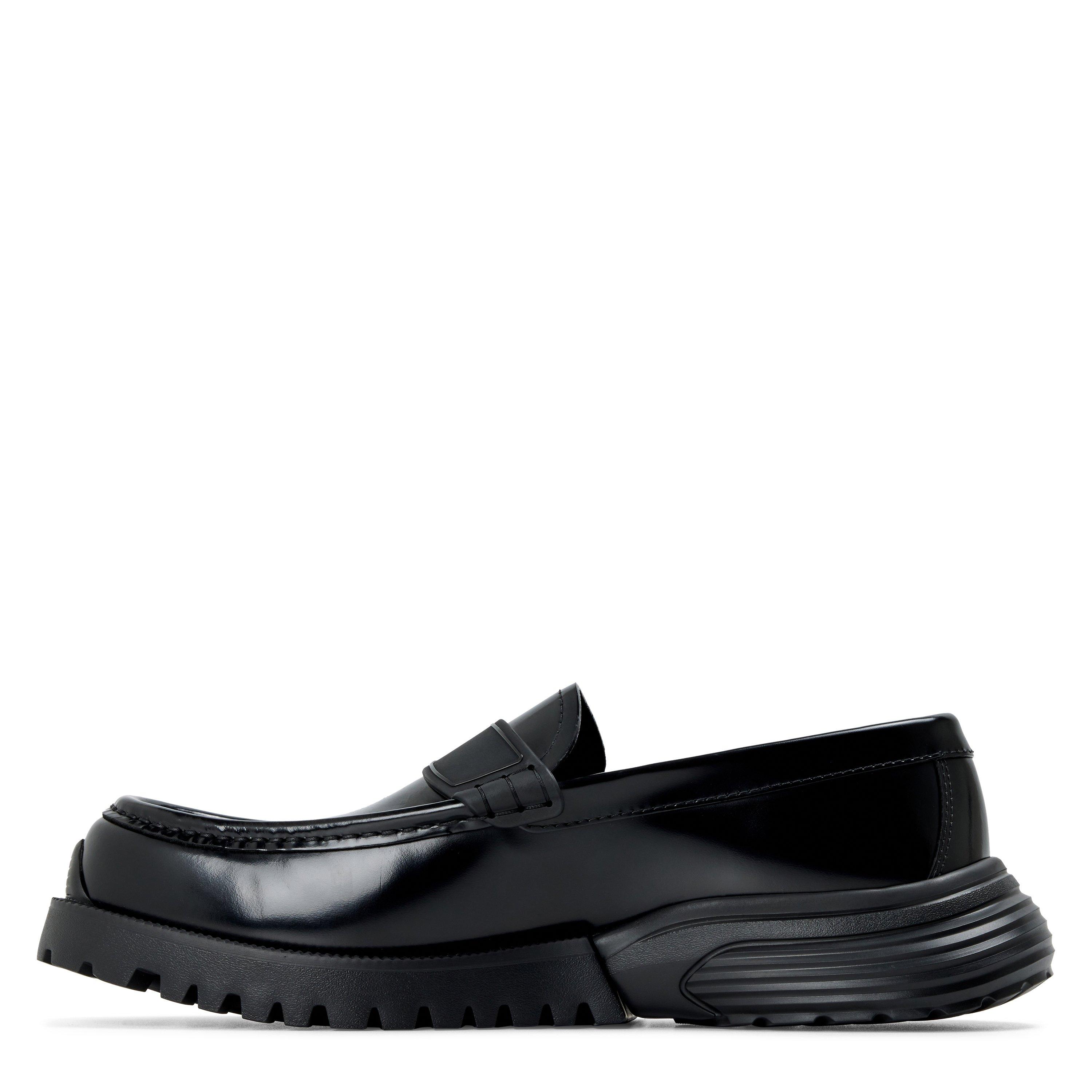 BLACK - DIOR - Men's CD Combat Leather Loafers - 2
