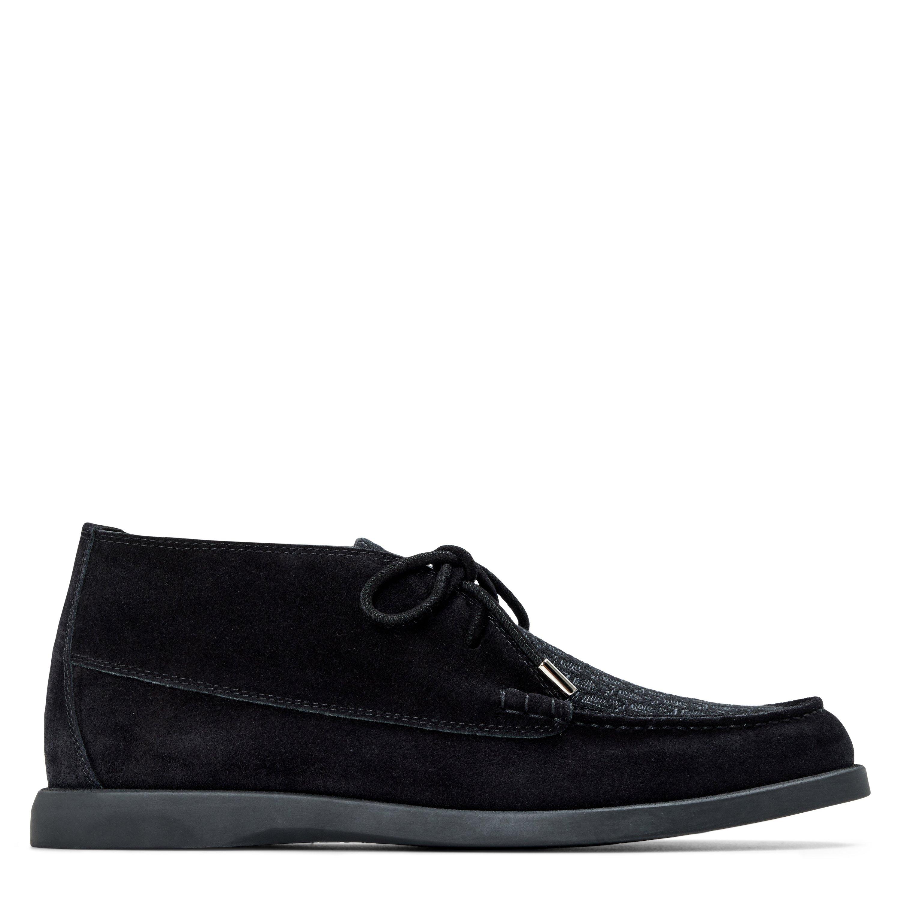 BLACK - DIOR - Men's CD Oblique Suede Chukka Boots - 1