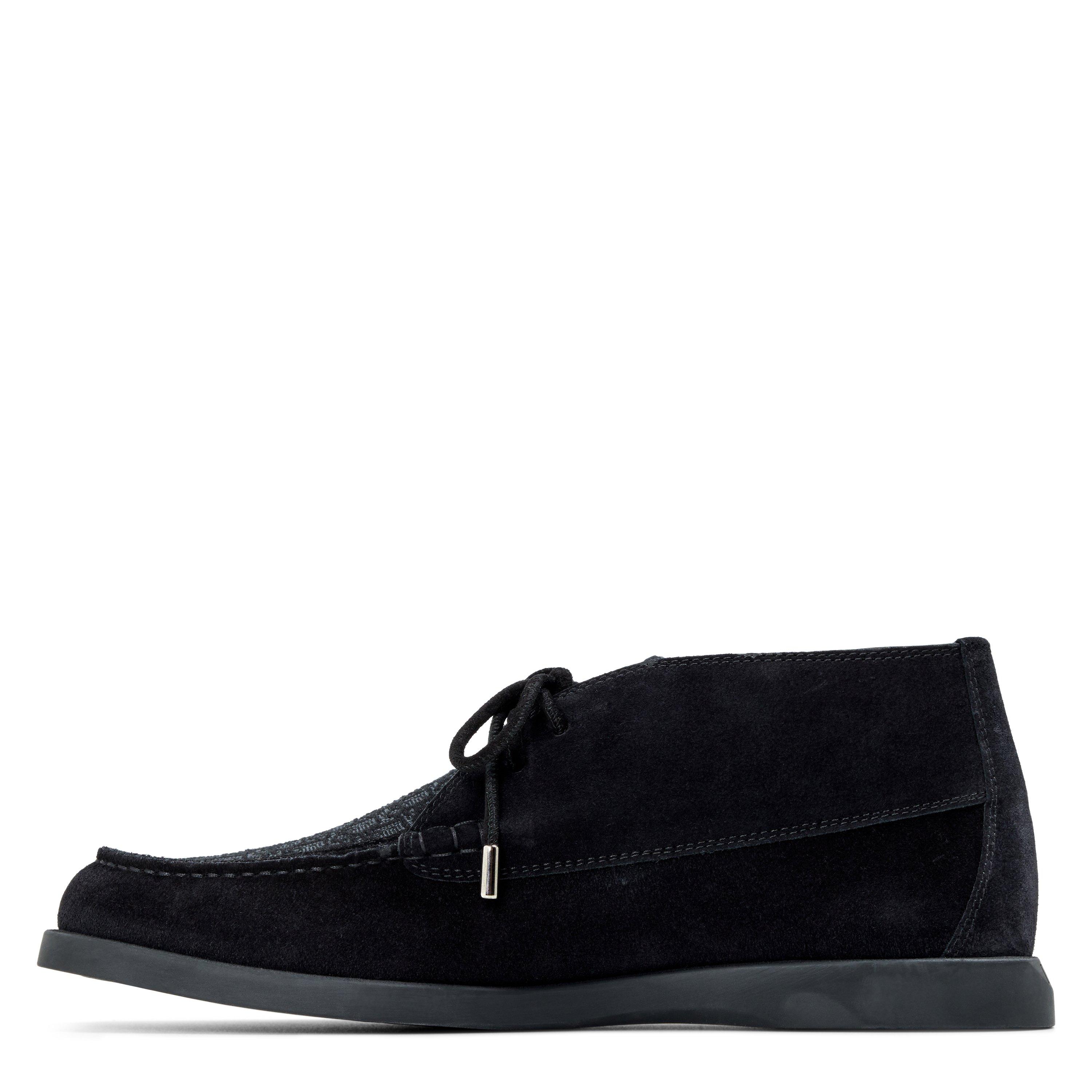 BLACK - DIOR - Men's CD Oblique Suede Chukka Boots - 2