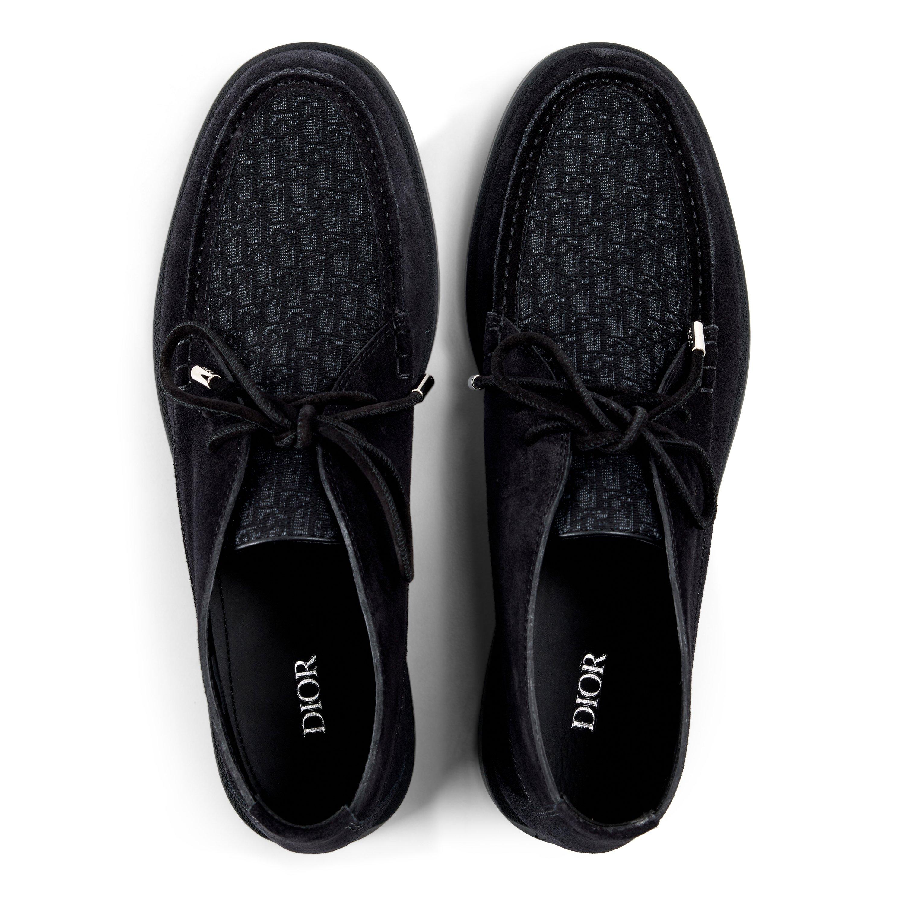 BLACK - DIOR - Men's CD Oblique Suede Chukka Boots - 4