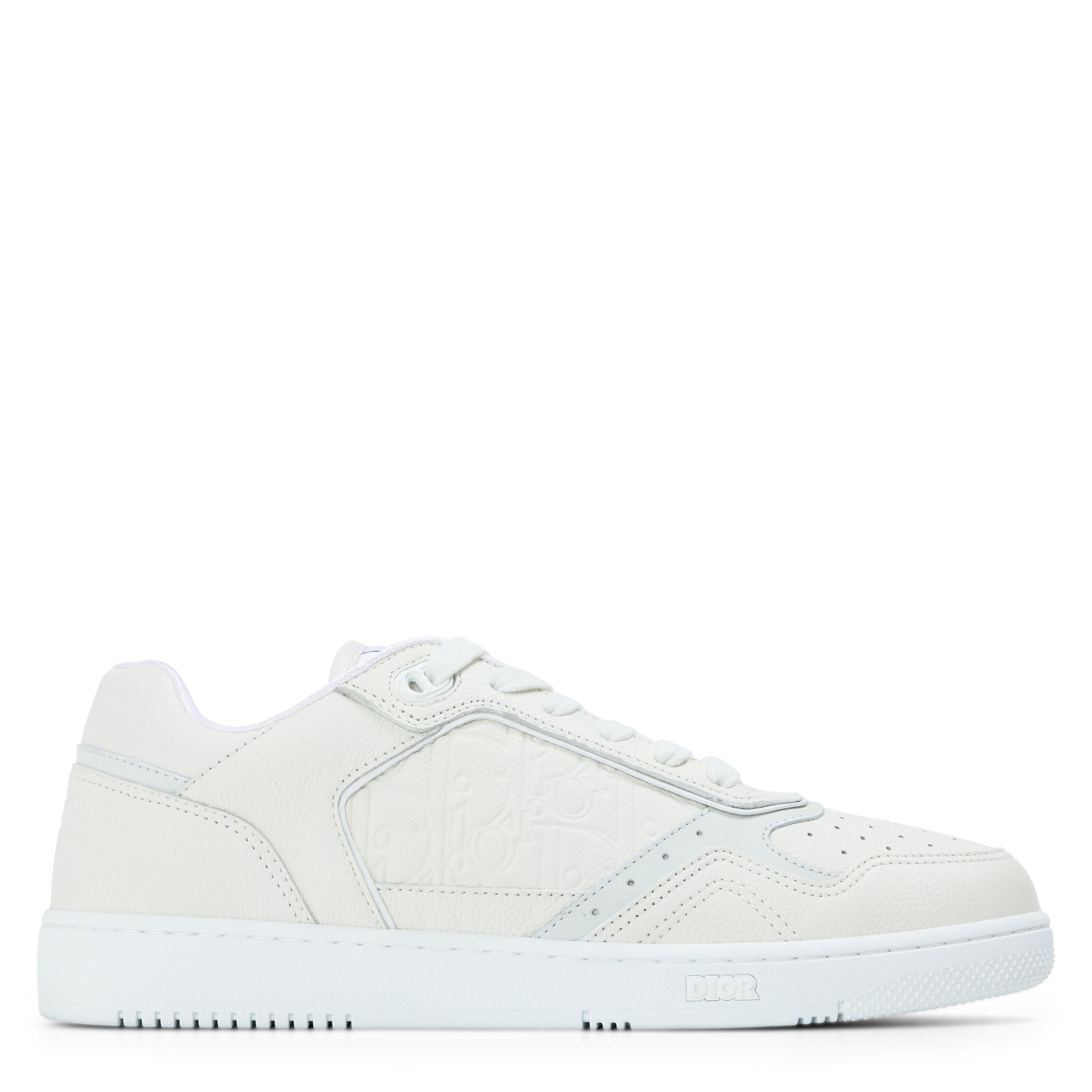 WHITE - DIOR - Men's B27 Oblique Leather Low-Top Trainers - 1