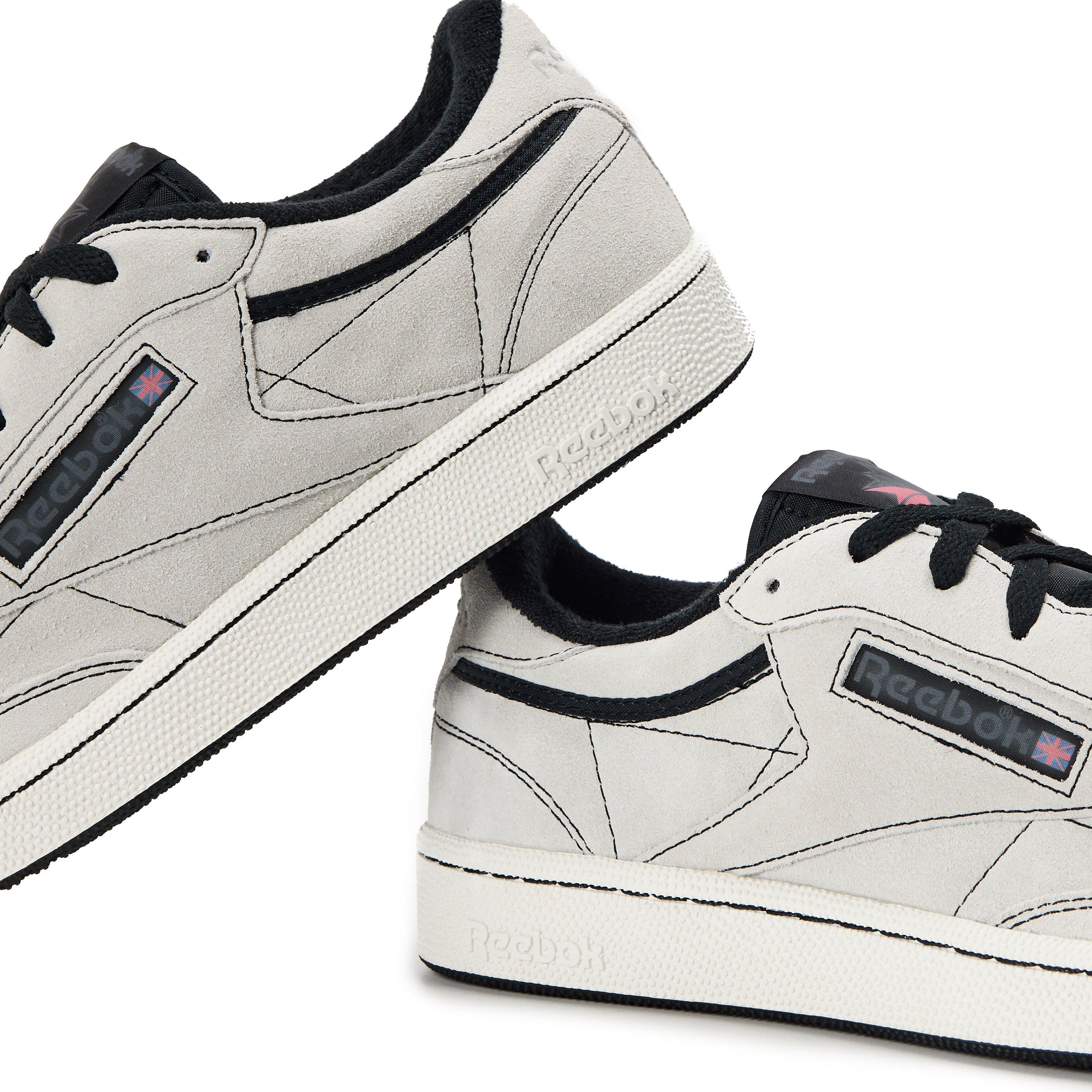 Grey/Blk/Wht - Reebok - Men's Club C 85 Vintage Low-Top Trainers - 3