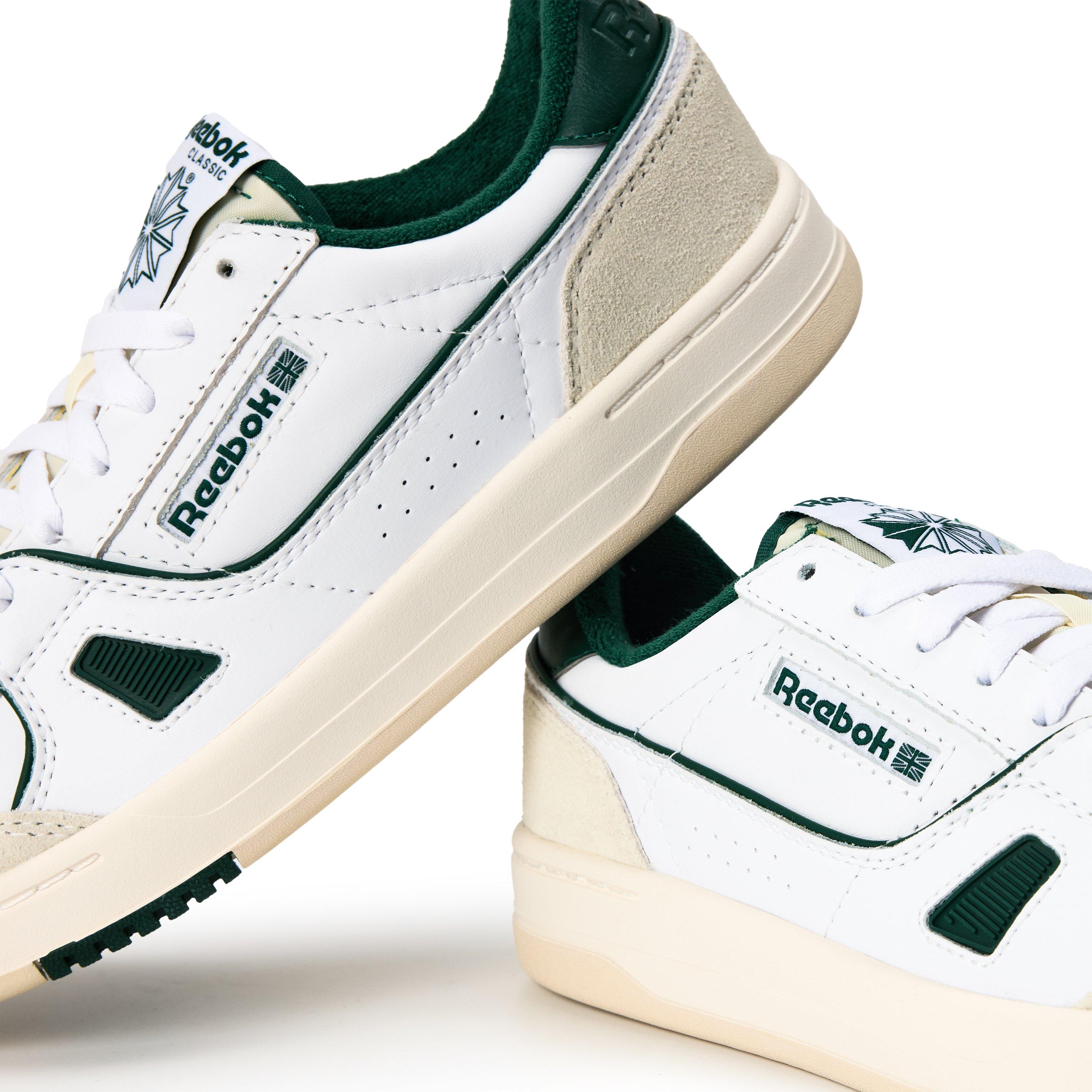 White/Green - Reebok - Men's LT Court Low-Top Trainers - 3