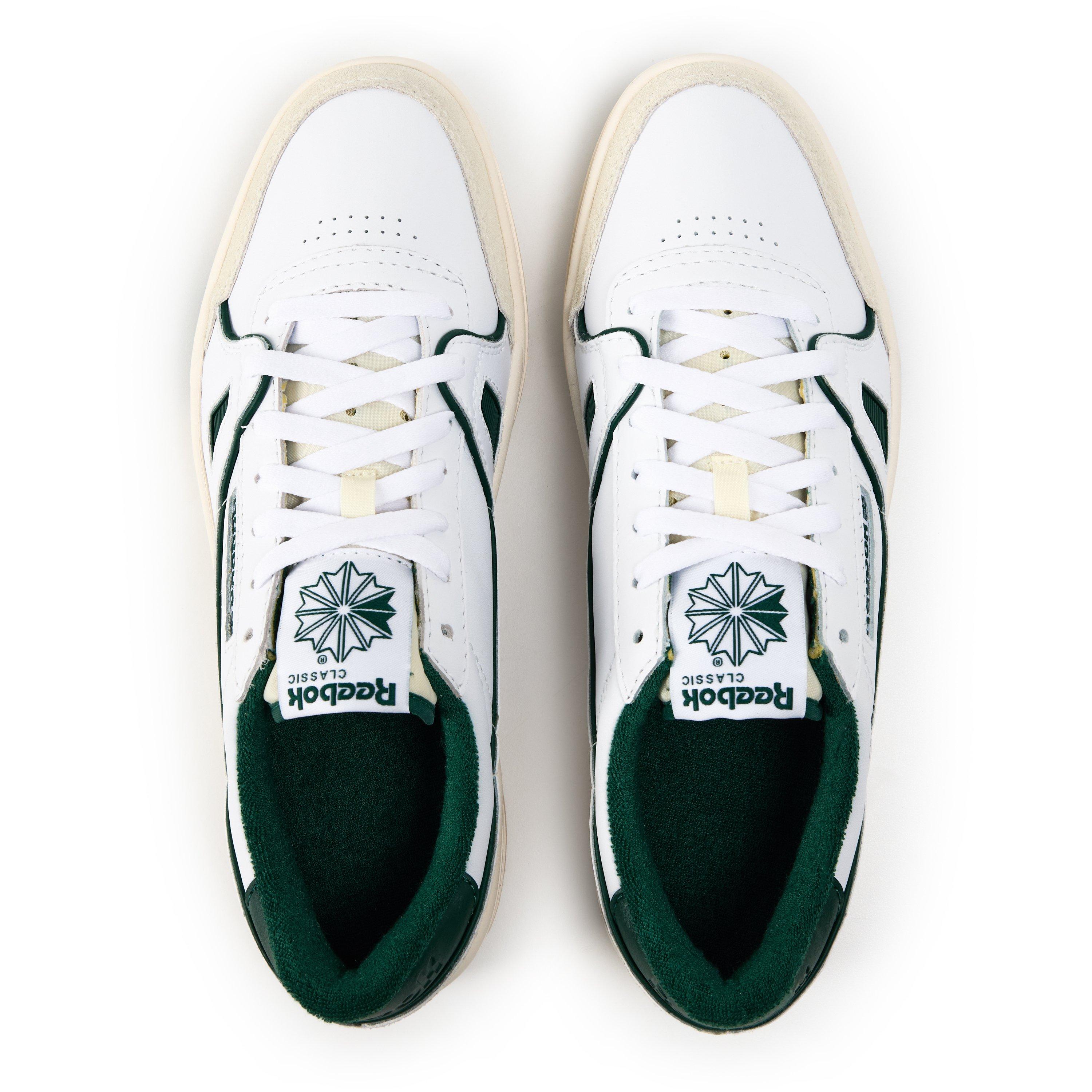 White/Green - Reebok - Men's LT Court Low-Top Trainers - 4