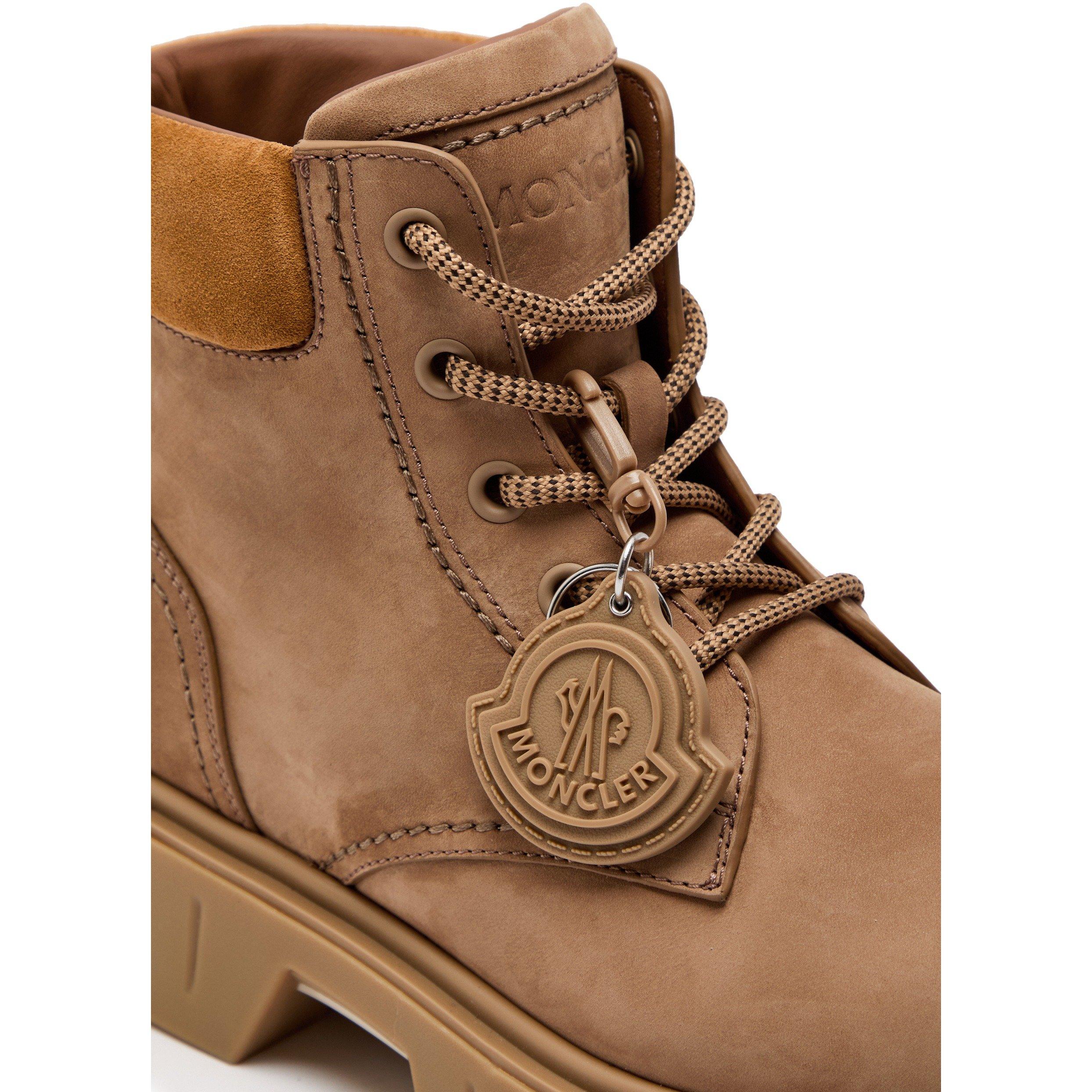 BEIGE - Moncler - Men's Peak City Suede Hiker Boots - 4