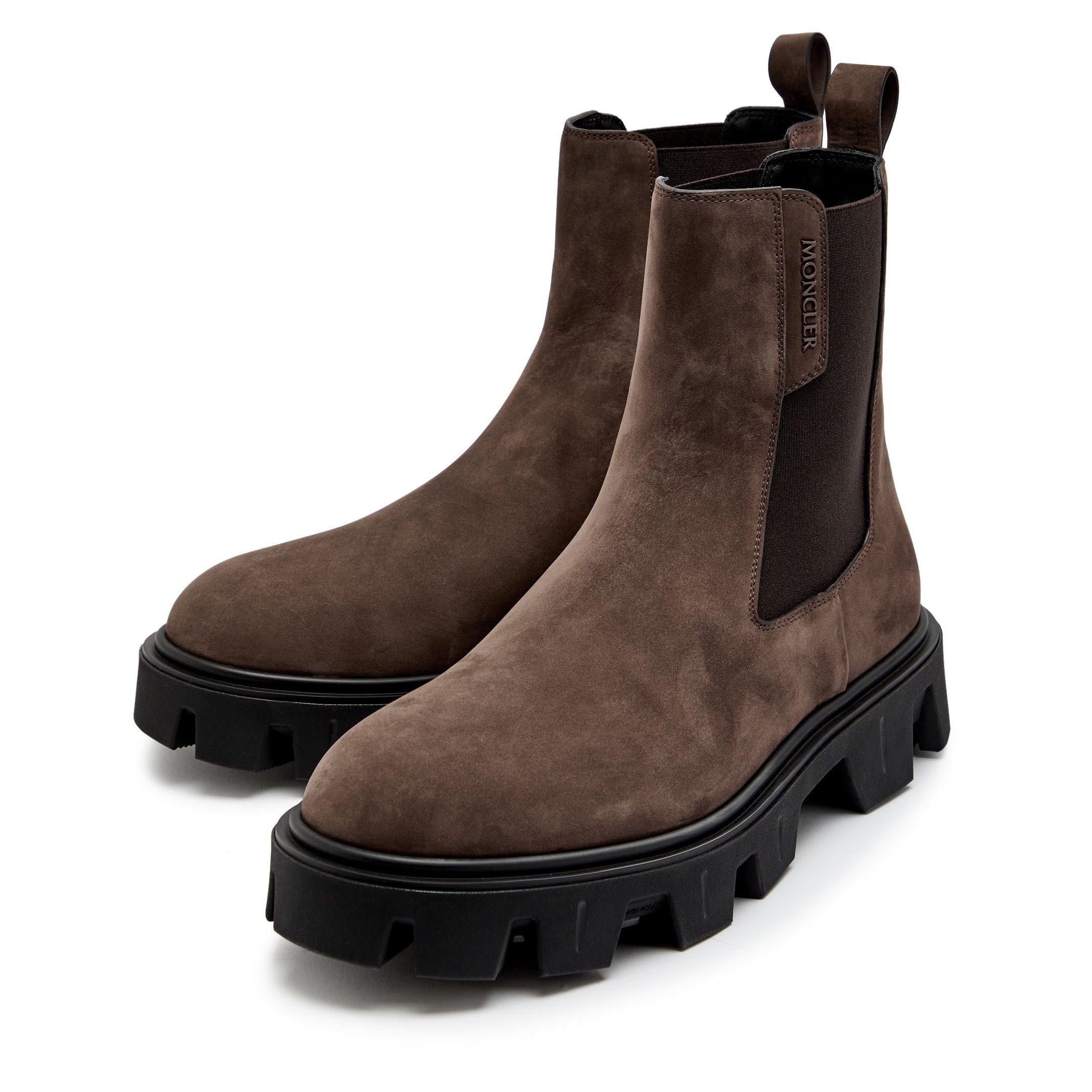 BROWN - Moncler - Men's CP Suede Chelsea Boots - 3