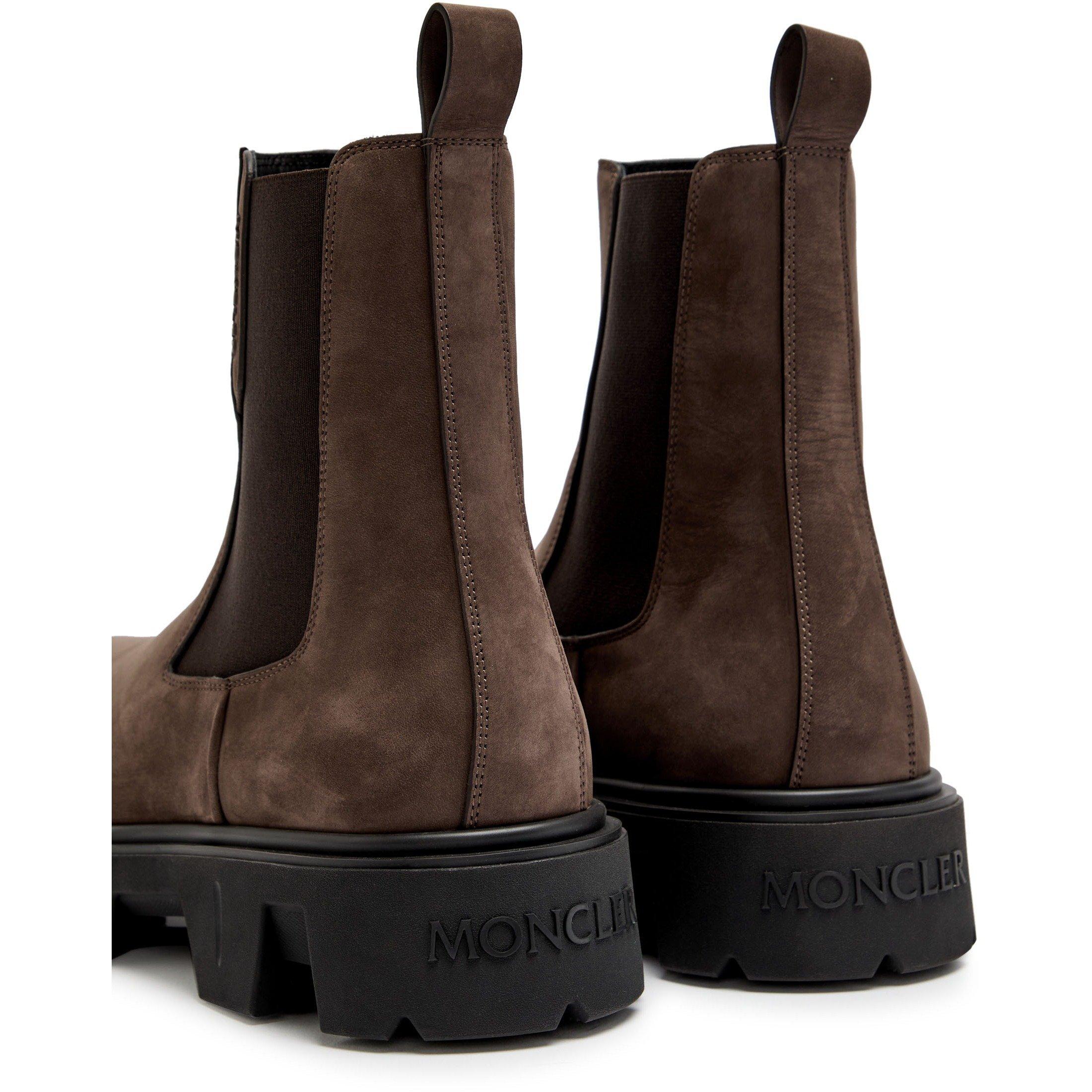 BROWN - Moncler - Men's CP Suede Chelsea Boots - 4
