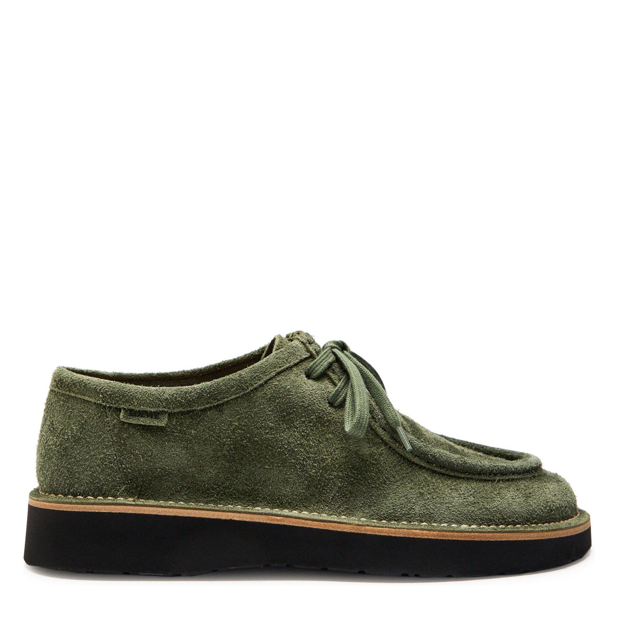 LOEWE Men's Faro Lace Up Suede Boat Shoes