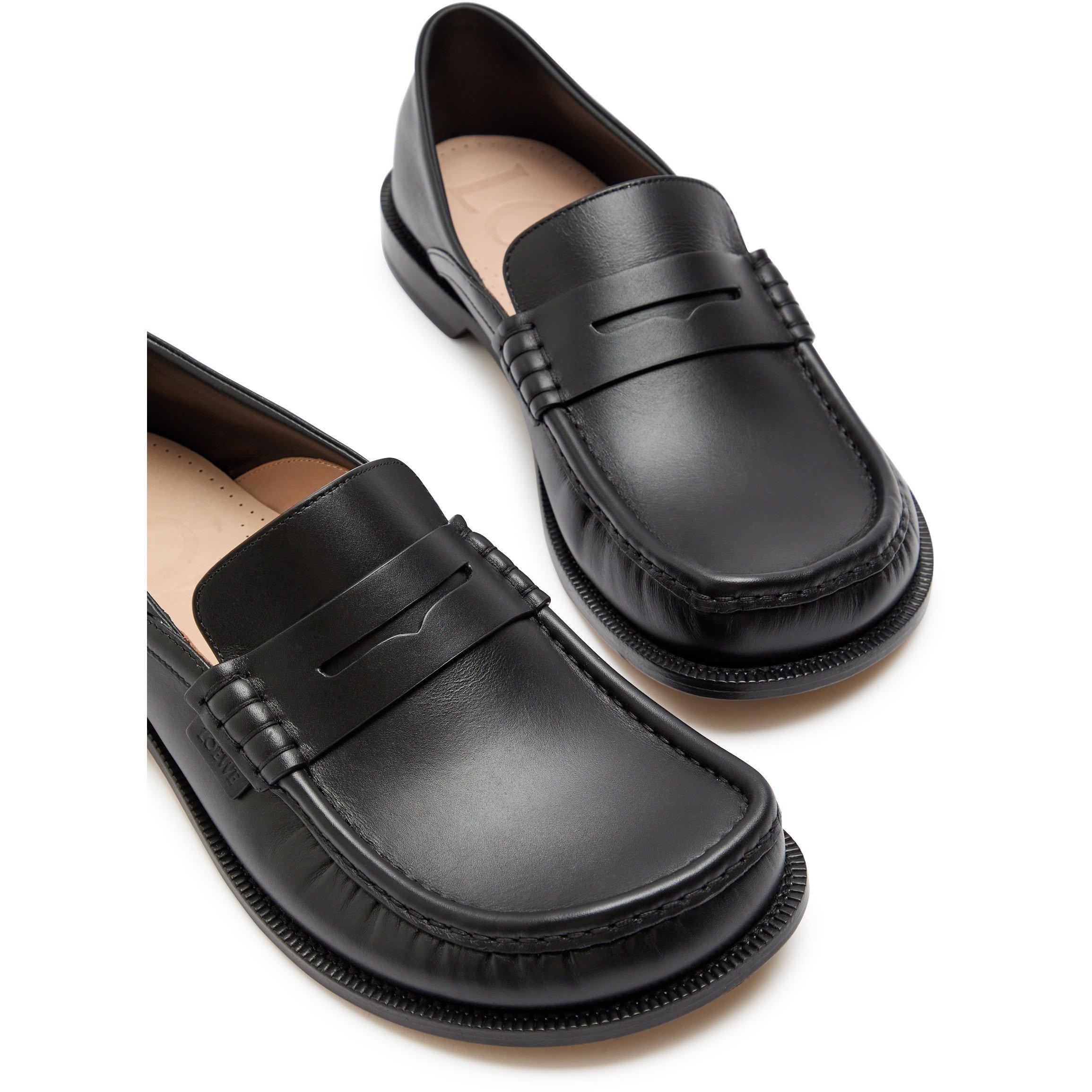 BLACK - LOEWE - LOEWE CAMPO LOAFER FLAP BACK B - 3