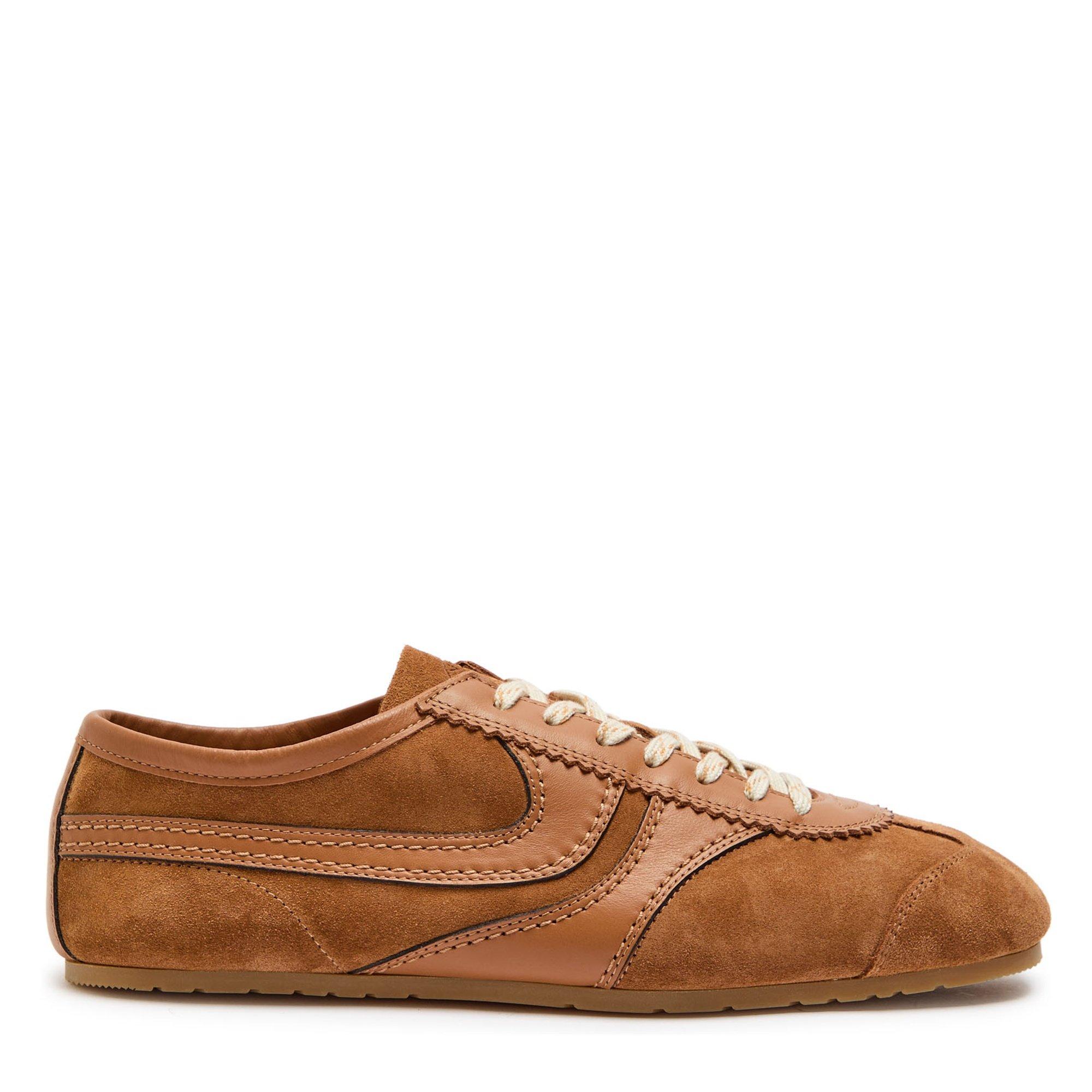 TAN - Dries Van Noten - DVN SUEDE AND LEATHER SNEAKER