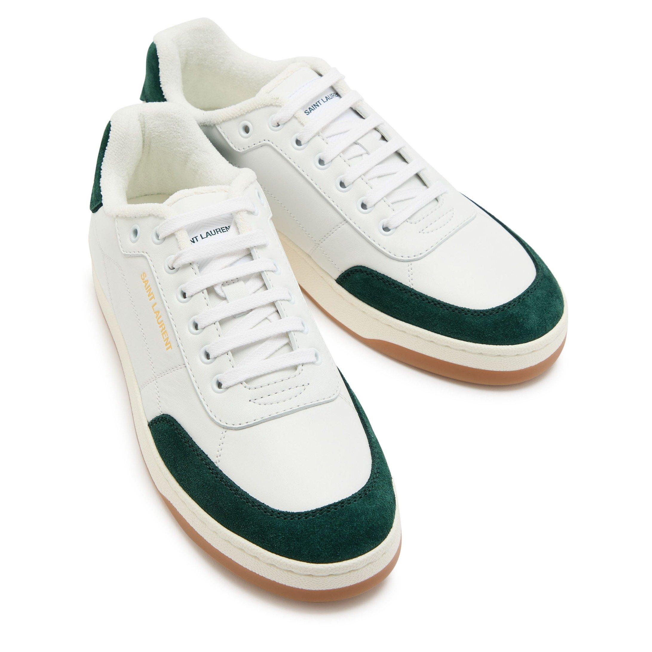 GREEN AND OTHER - Saint Laurent - Men's SL61 Leather Low-Top Trainers - 3