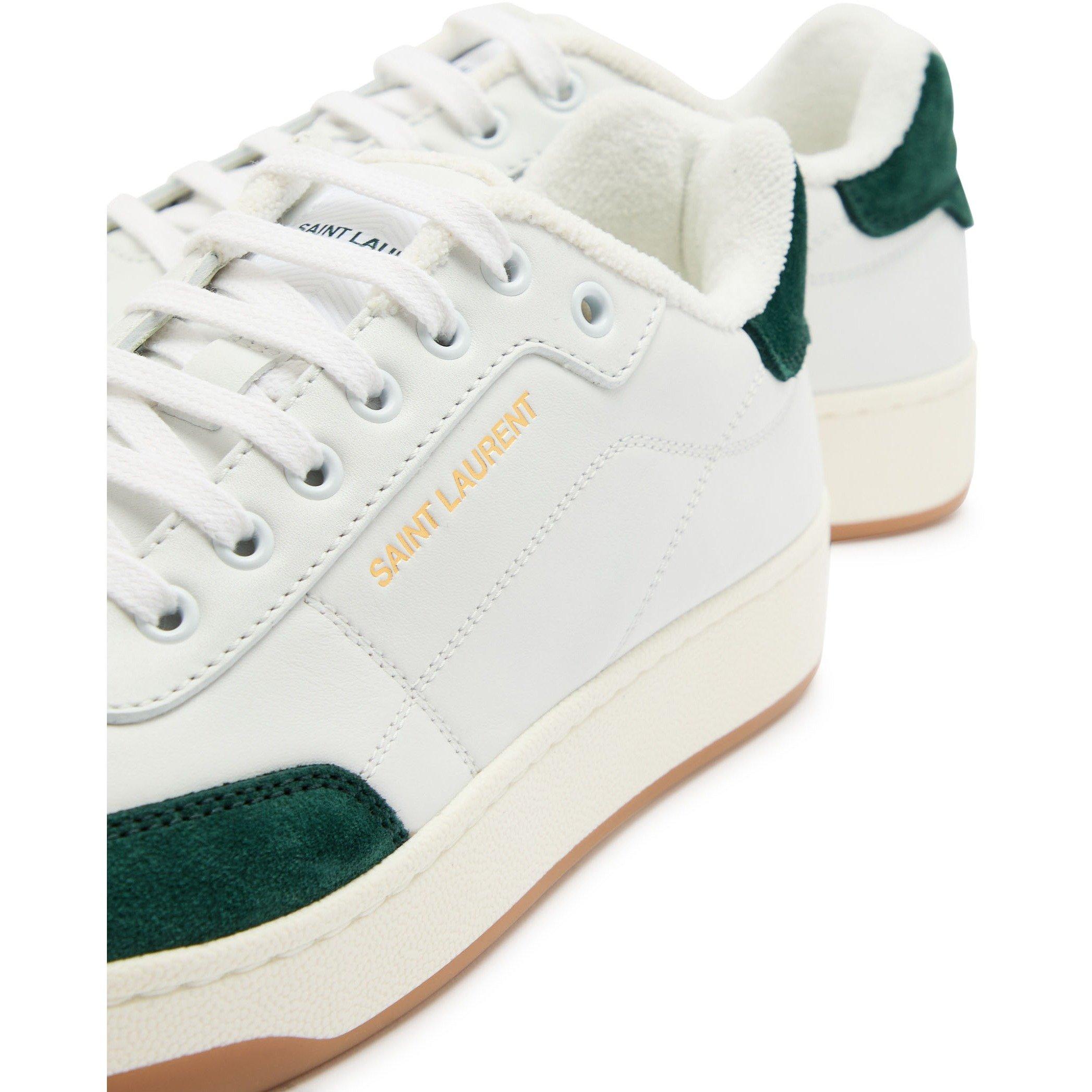 GREEN AND OTHER - Saint Laurent - Men's SL61 Leather Low-Top Trainers - 4