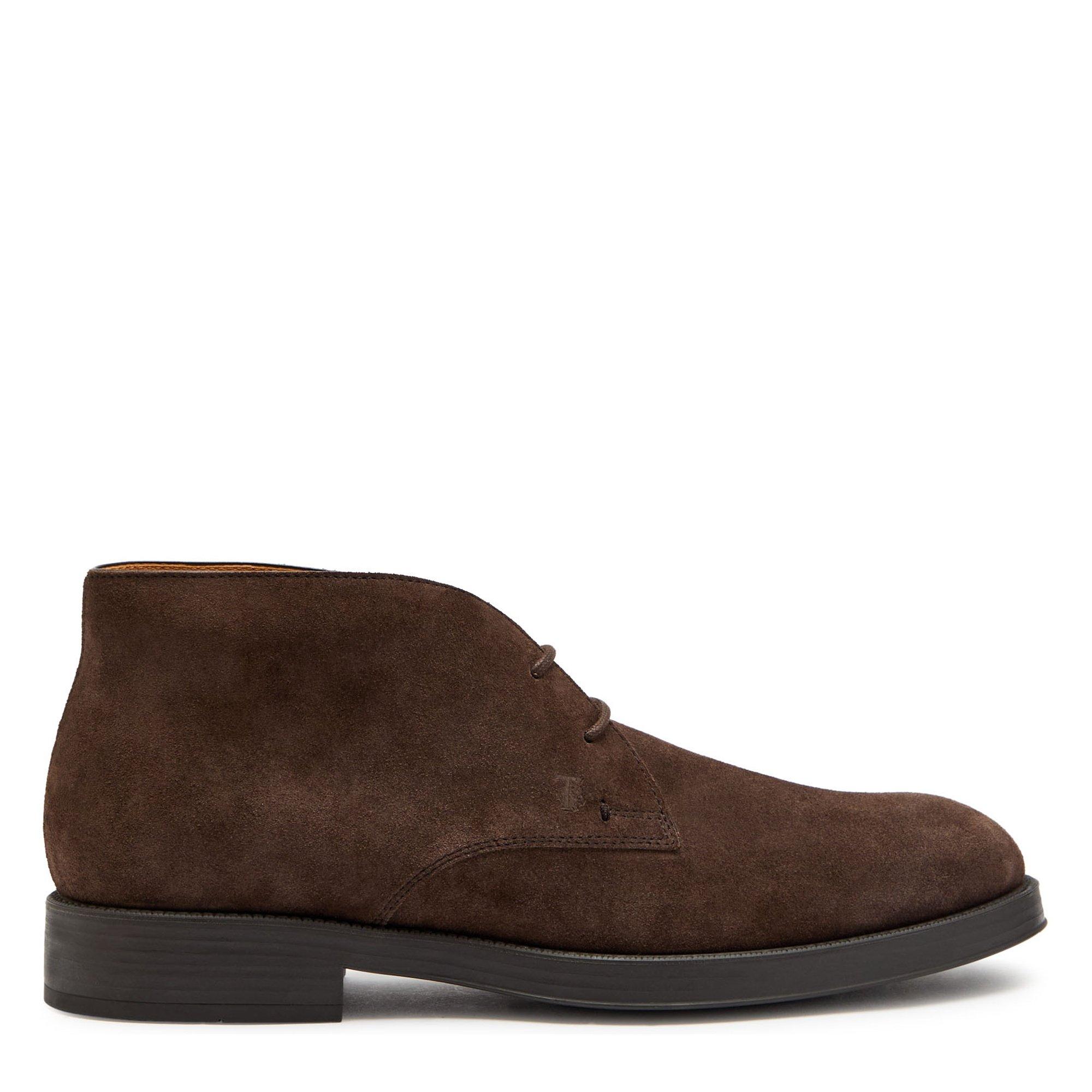 BROWN - Tods - Men's Polacco Formale Gomma Suede Desert Boots - 1