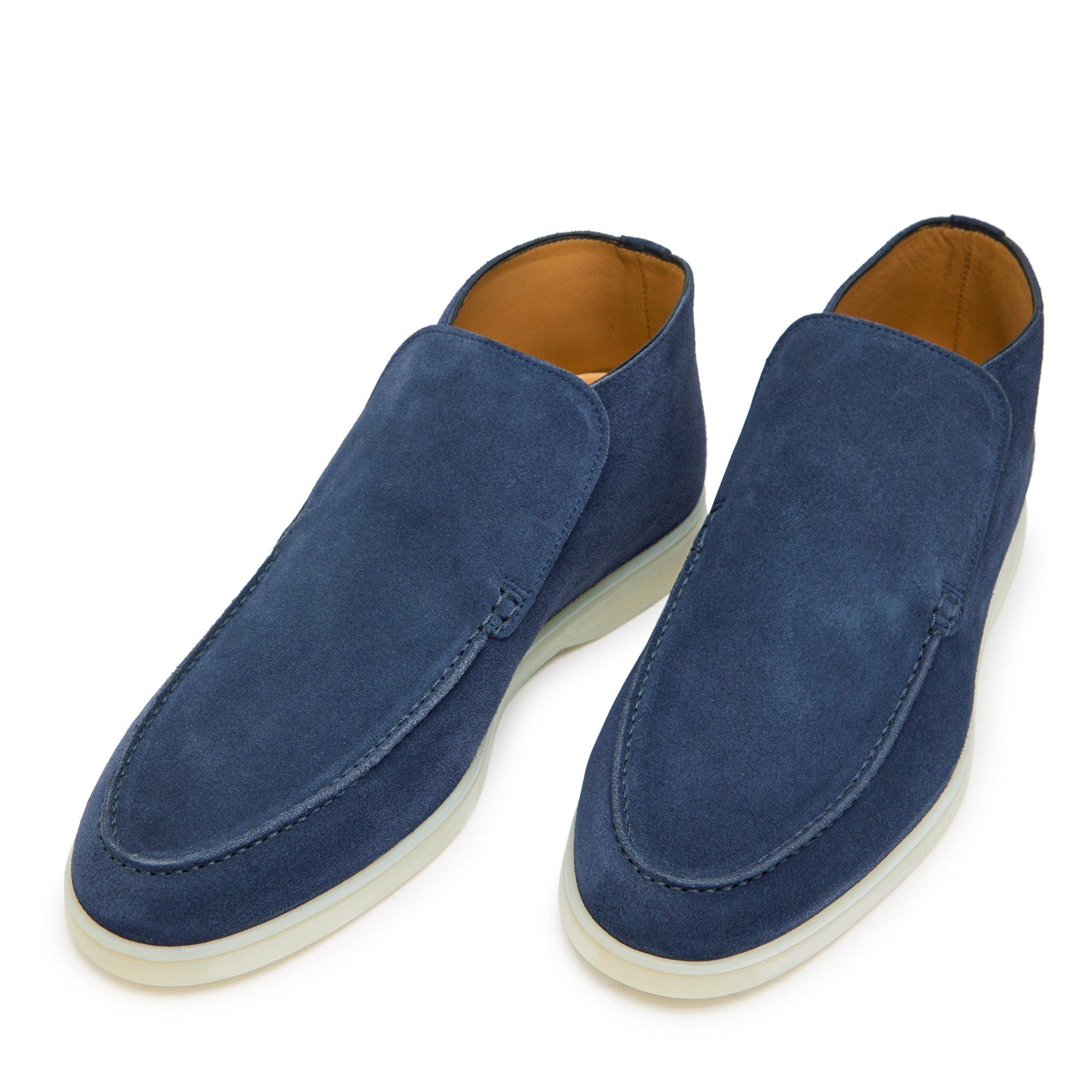 NAVY - Aurelien - Men's City Suede Loafers - 3