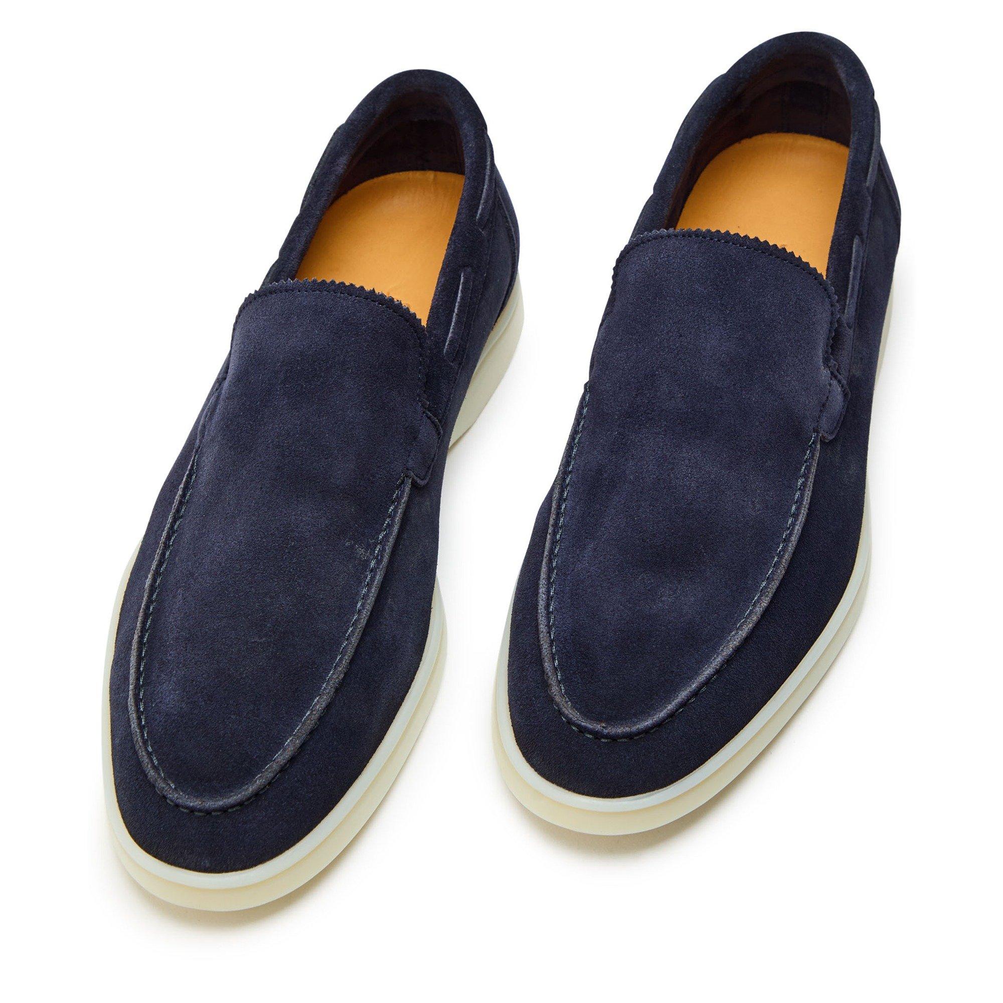 NAVY - Aurelien - Men's Yacht Suede Loafers - 3
