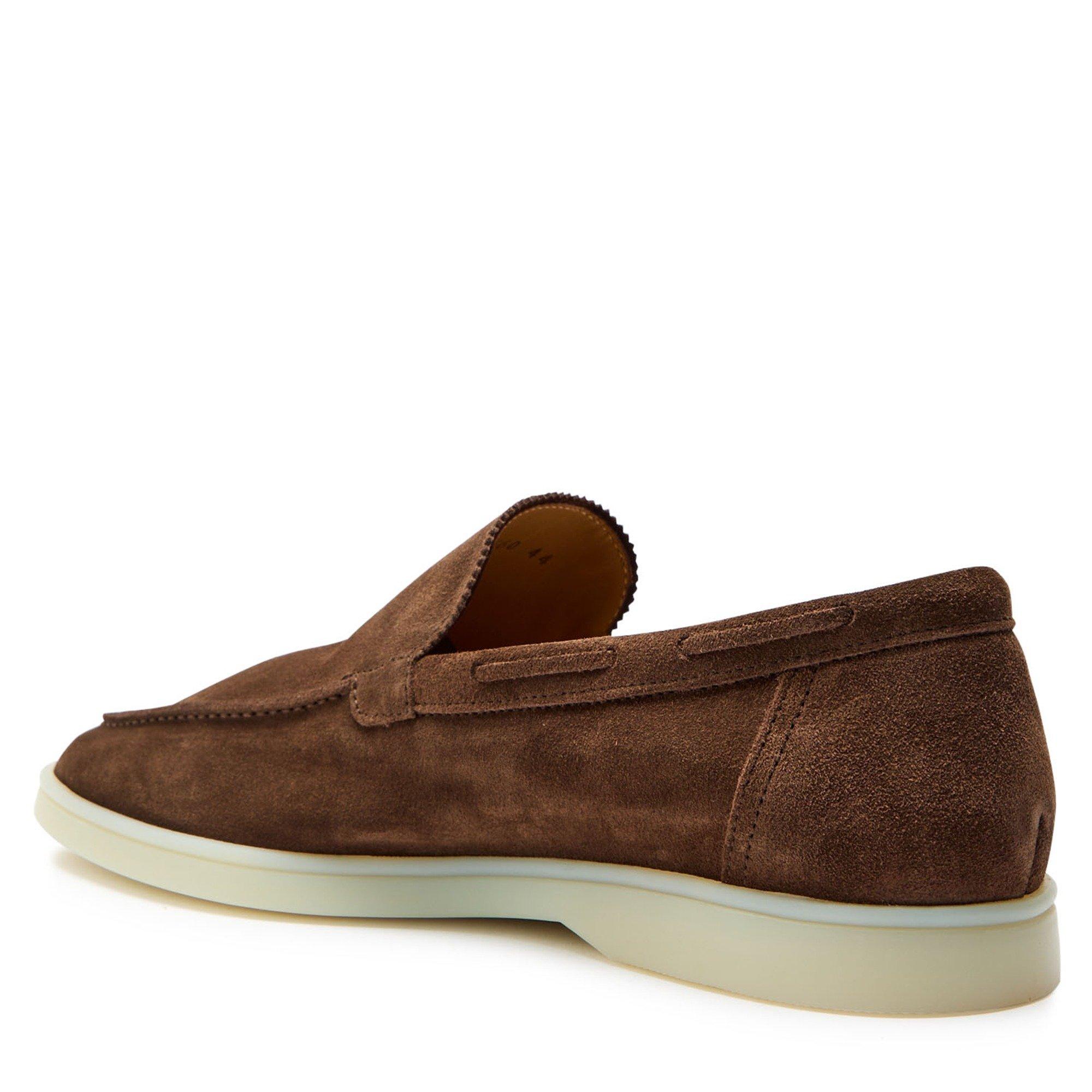 BROWN - Aurelien - Men's Yacht Suede Loafers - 2