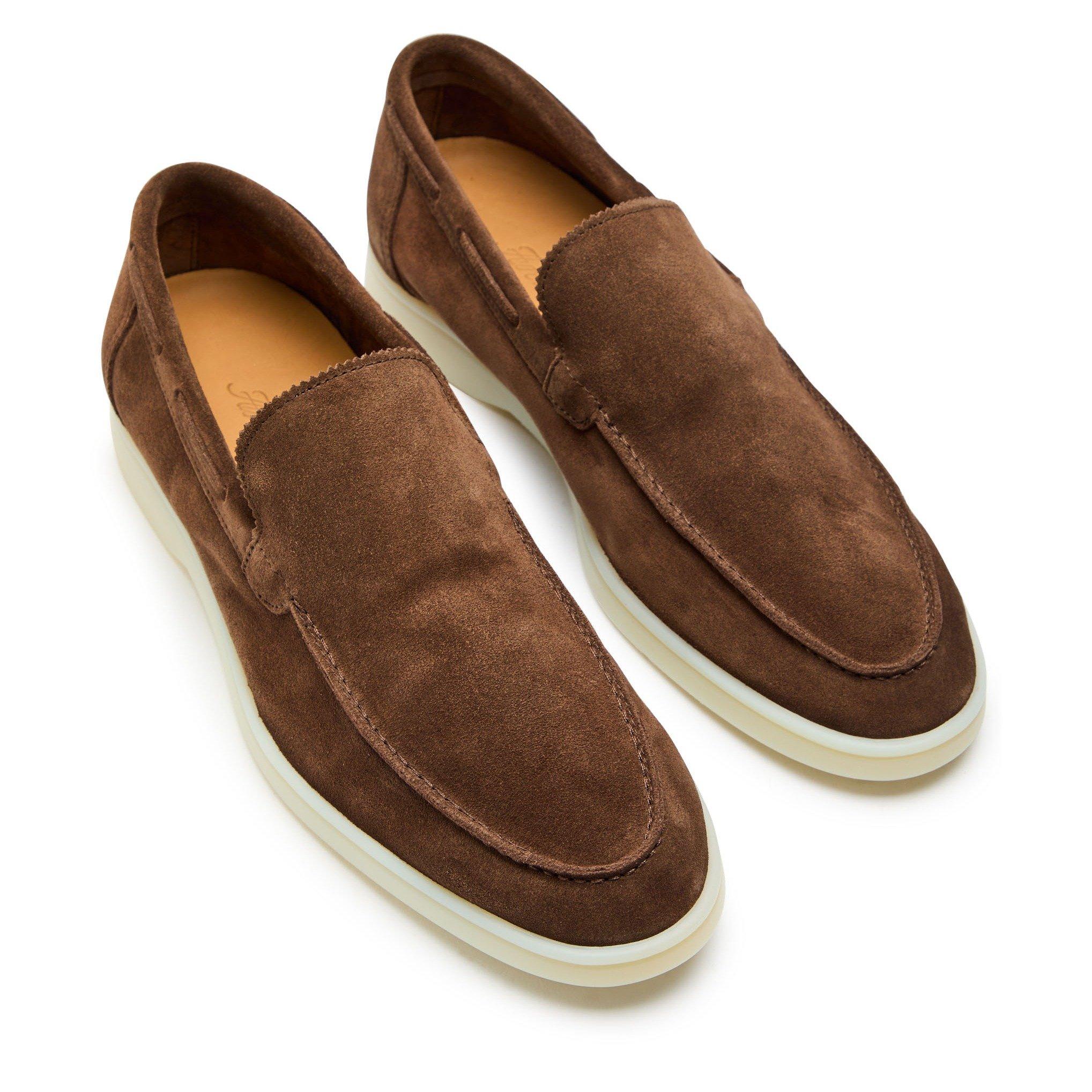 BROWN - Aurelien - Men's Yacht Suede Loafers - 3