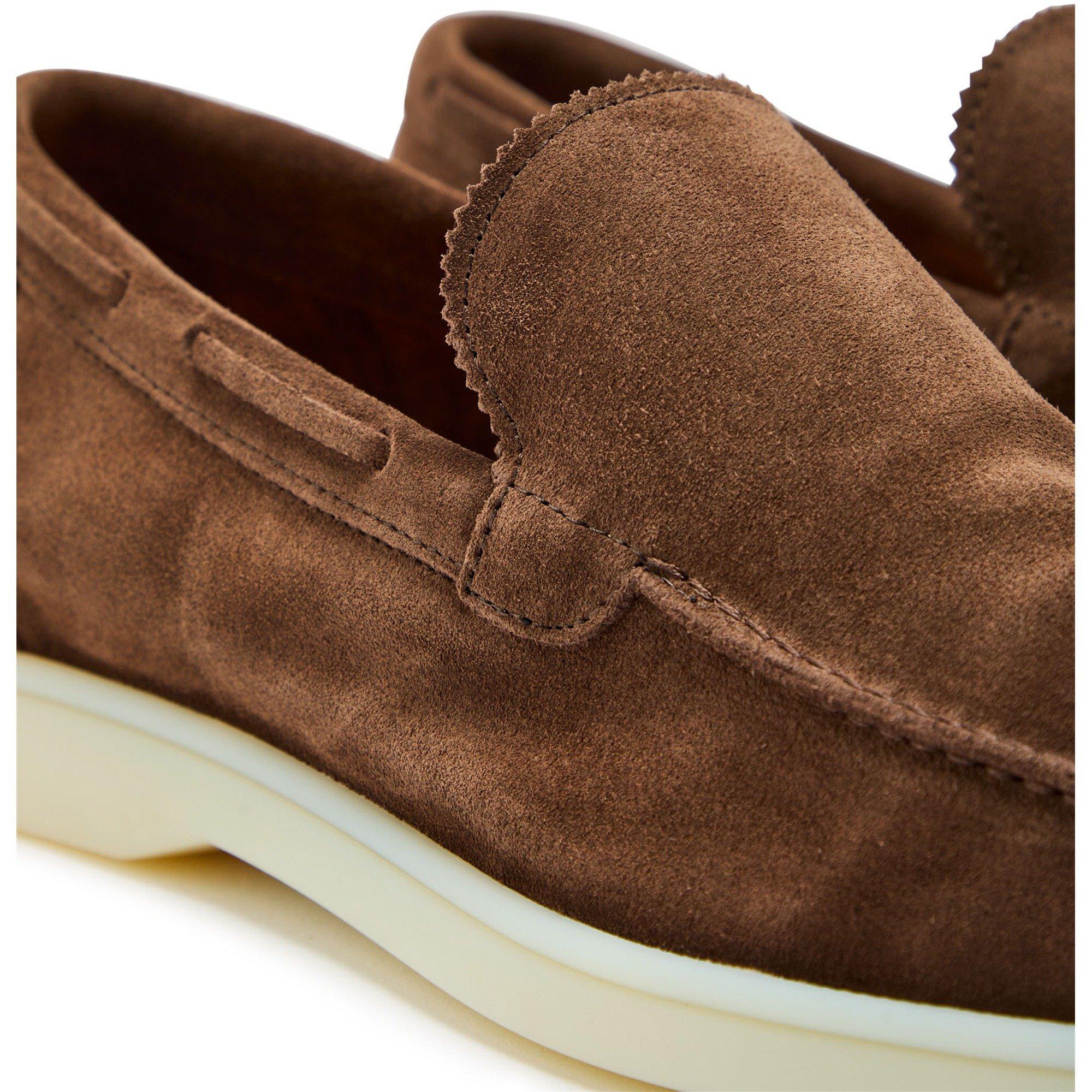 BROWN - Aurelien - Men's Yacht Suede Loafers - 4