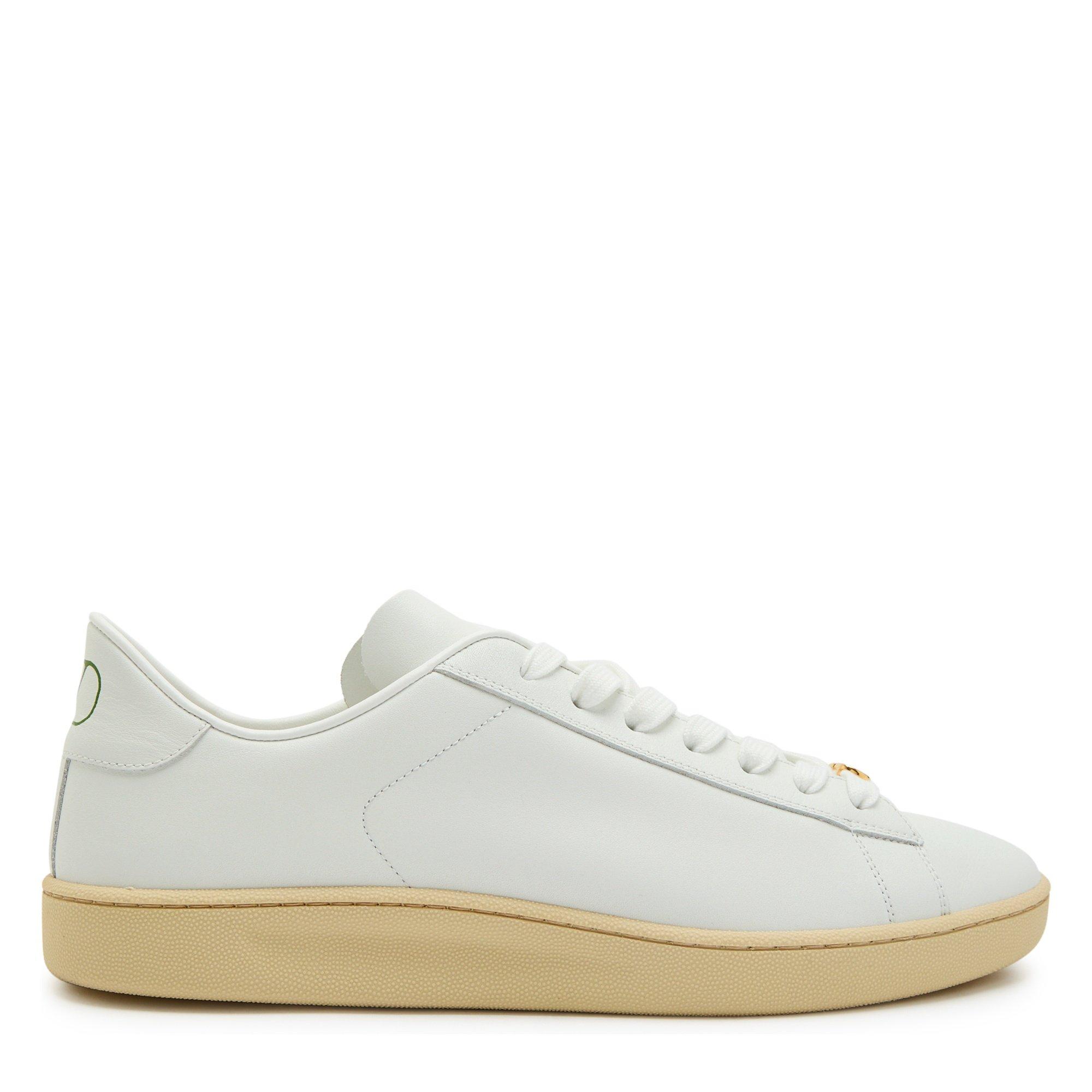 WHITE - Valentino - Men's Royco Leather Low-Top Trainers - 1