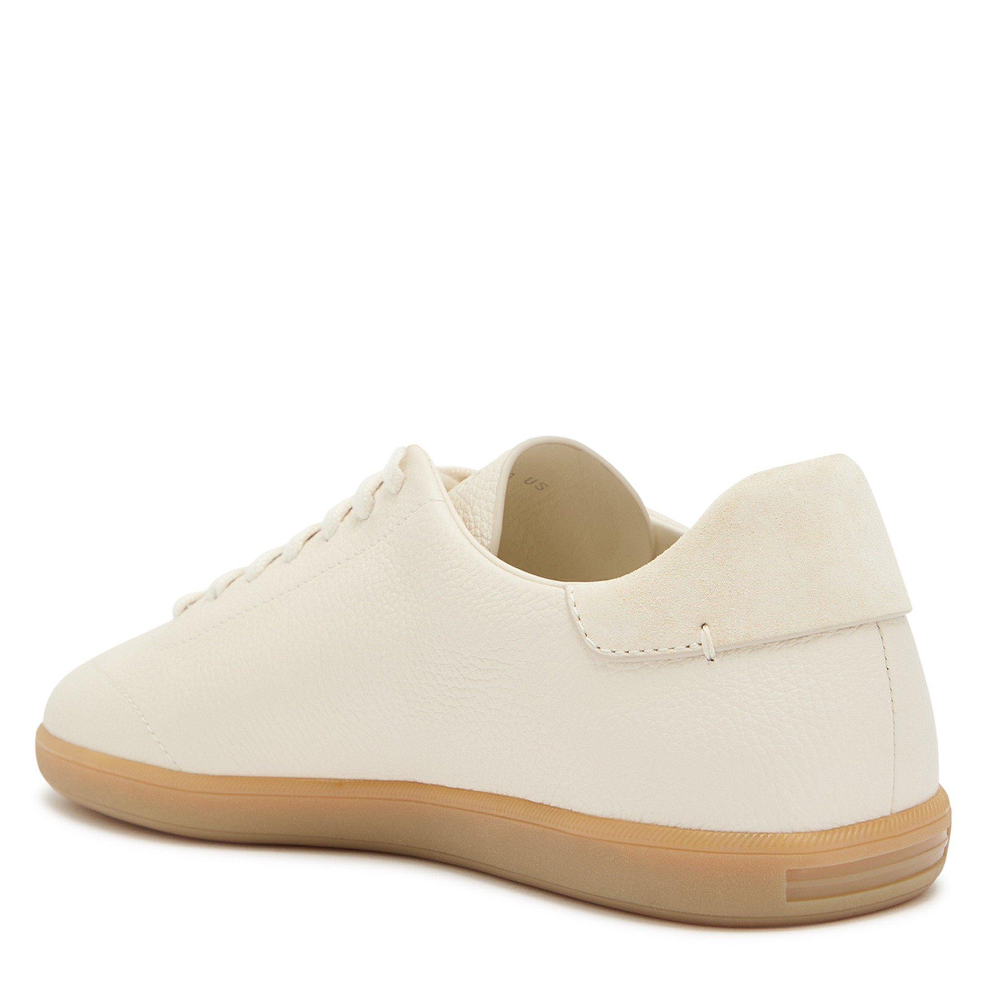 WHITE - Zegna - Men's Leather Low-Top Trainers - 2