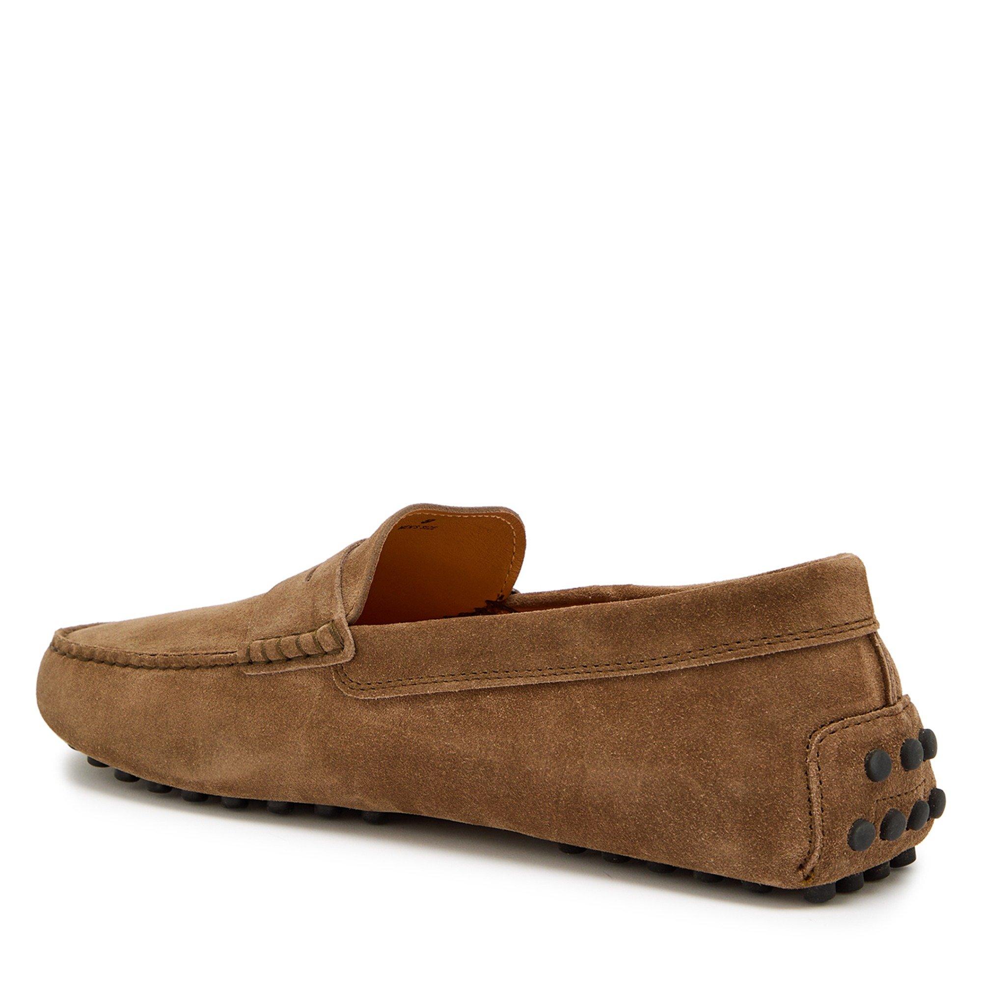 BROWN - Tods - Men's Gommino Suede Loafers - 2
