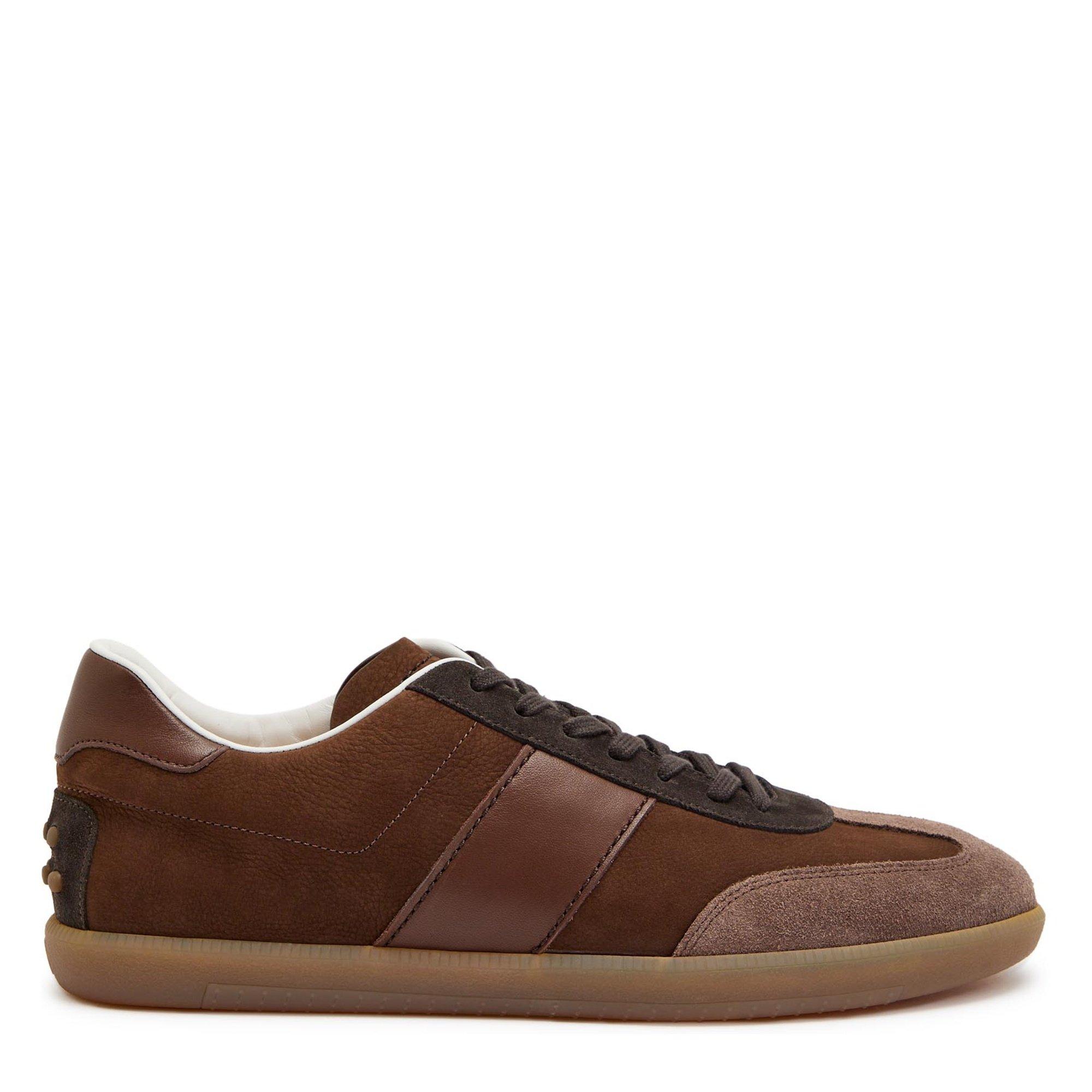 BROWN - Tods - Men's All Light Box 68C Suede Low-Top Trainers - 1