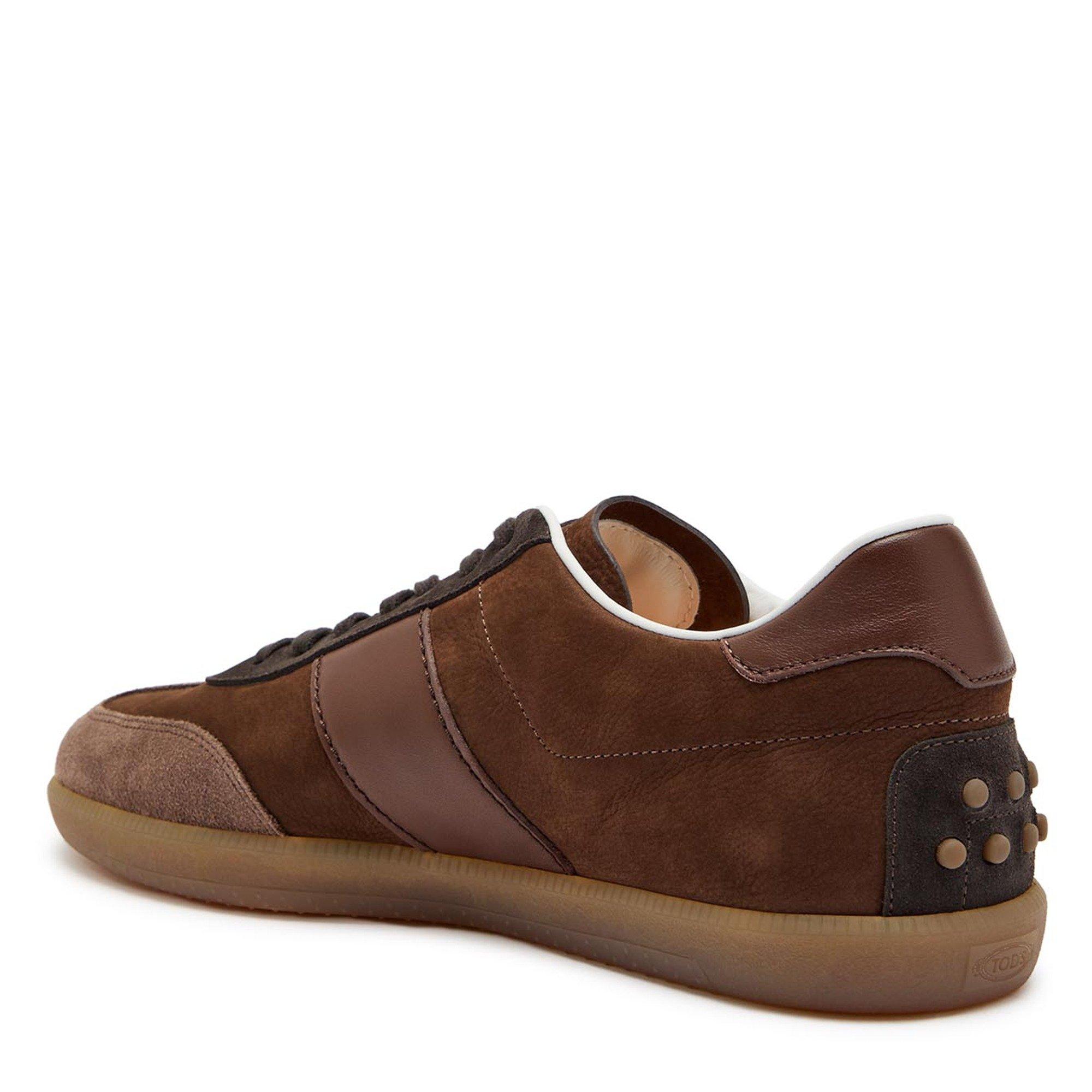 BROWN - Tods - Men's All Light Box 68C Suede Low-Top Trainers - 2