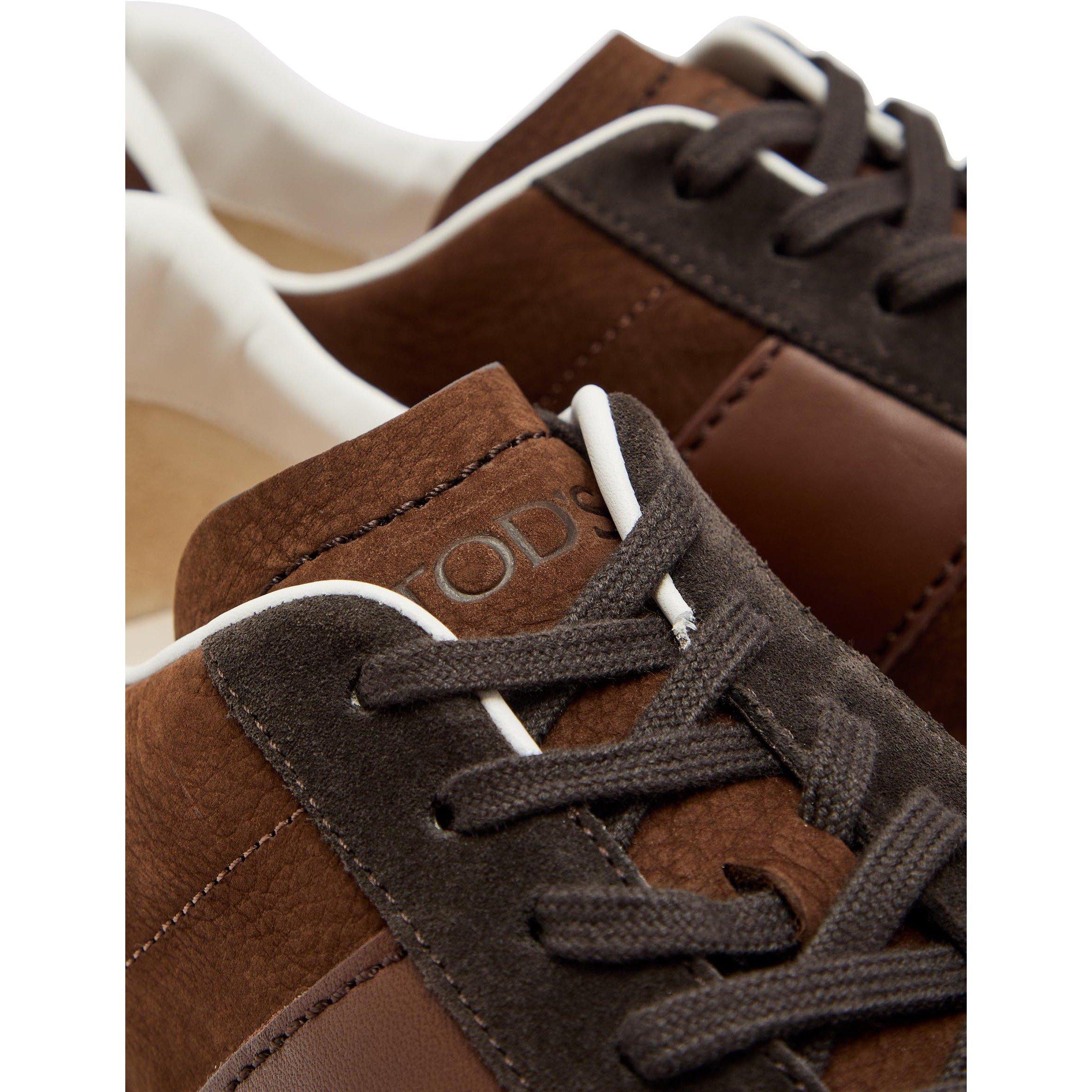 BROWN - Tods - Men's All Light Box 68C Suede Low-Top Trainers - 4