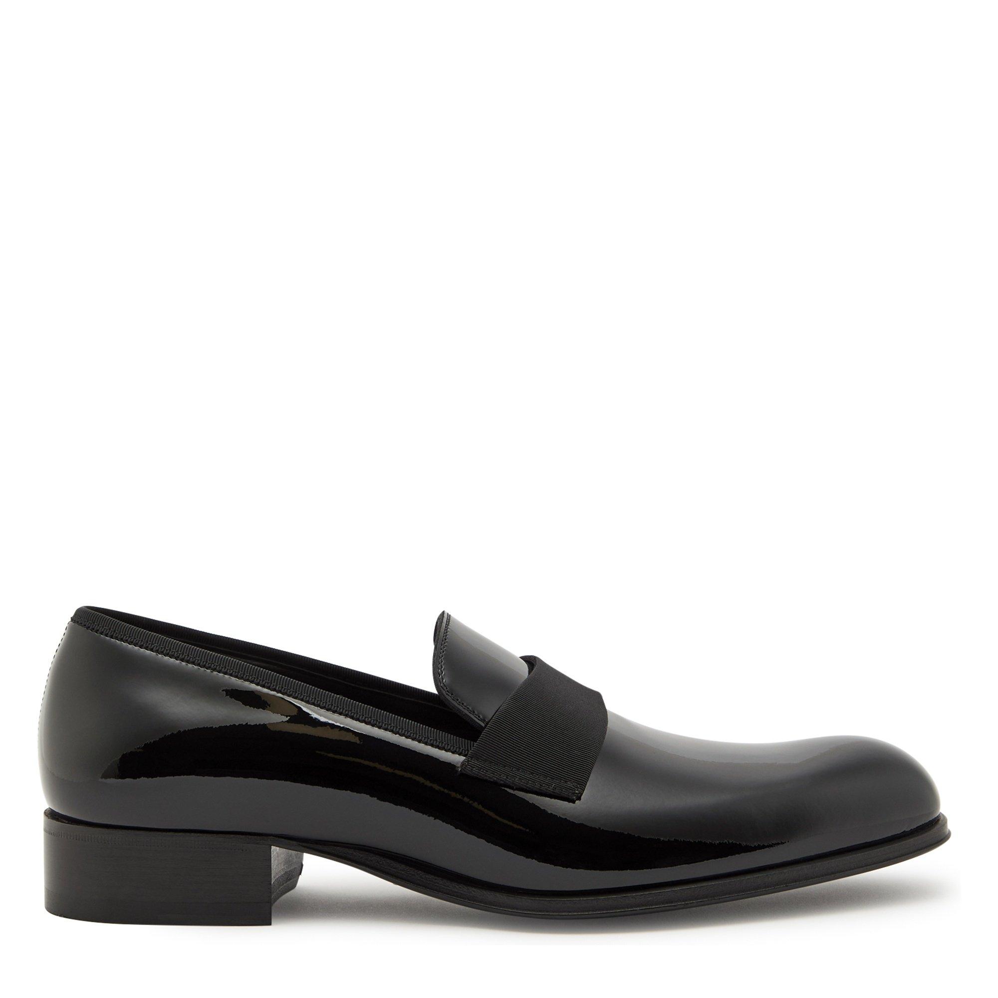 BLACK - Tom Ford - patent edgar evening slipper - 1