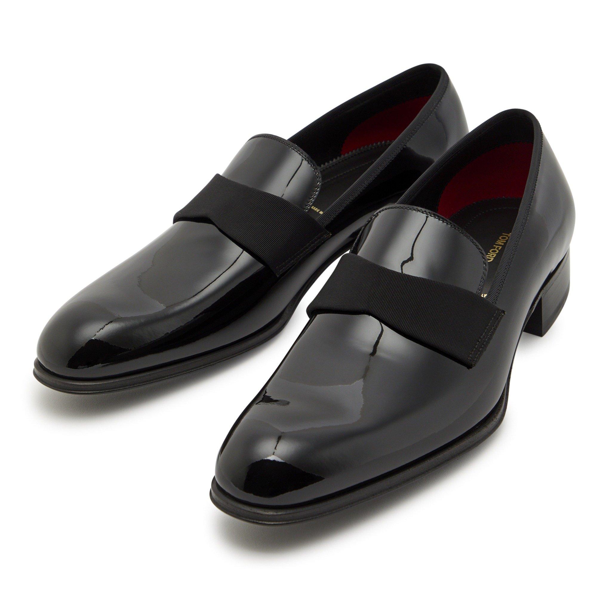 BLACK - Tom Ford - patent edgar evening slipper - 3