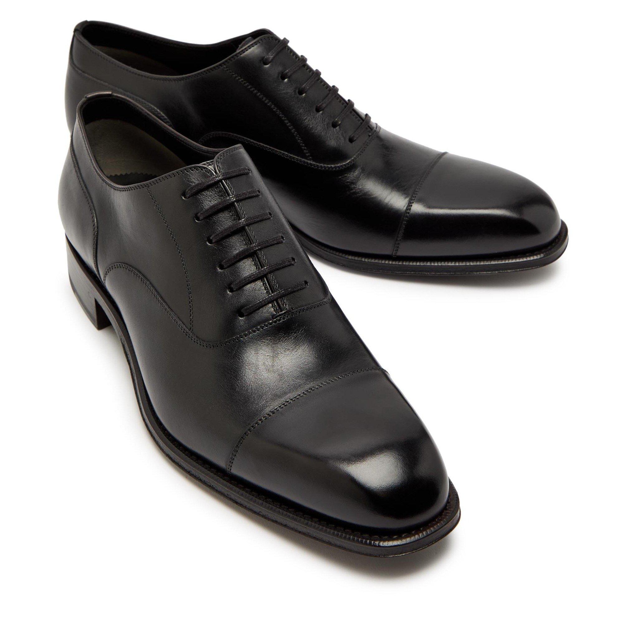 BLACK - Tom Ford - burnished leather claydon lace - 3